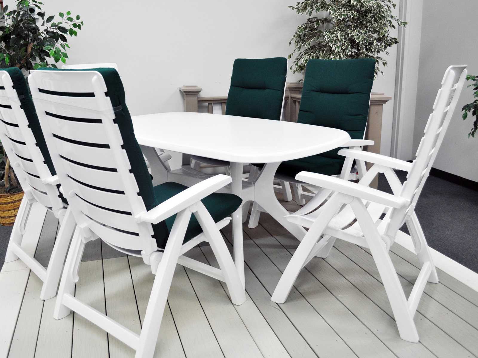 Kettler 63 x 37 Rectangular Loft Dining Table with Umbrella Hole