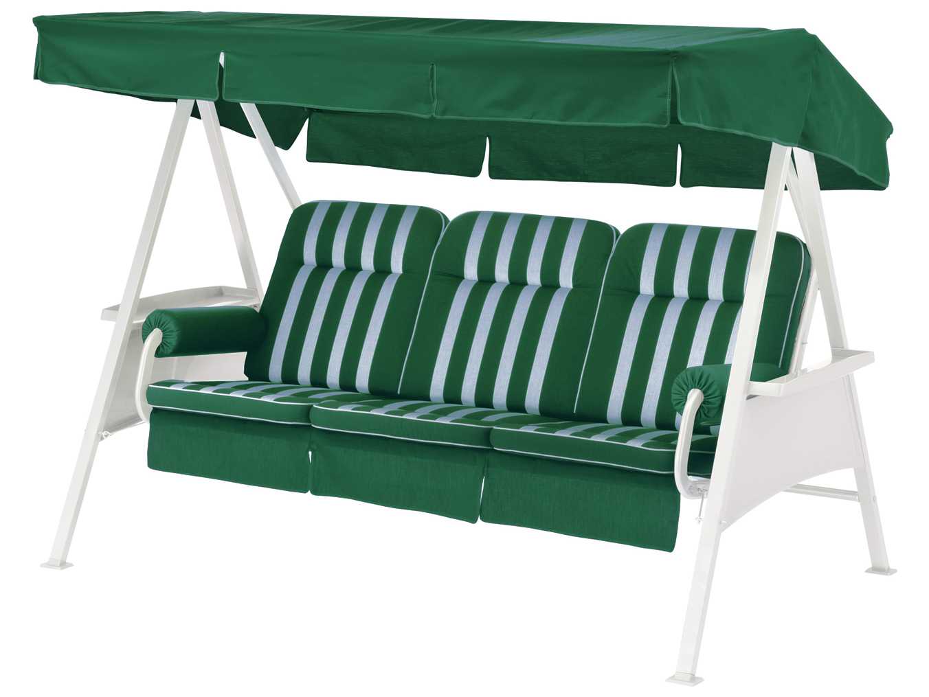 Kettler 3 Seater Swing with Forest Green Cushion Set KR41590K1
