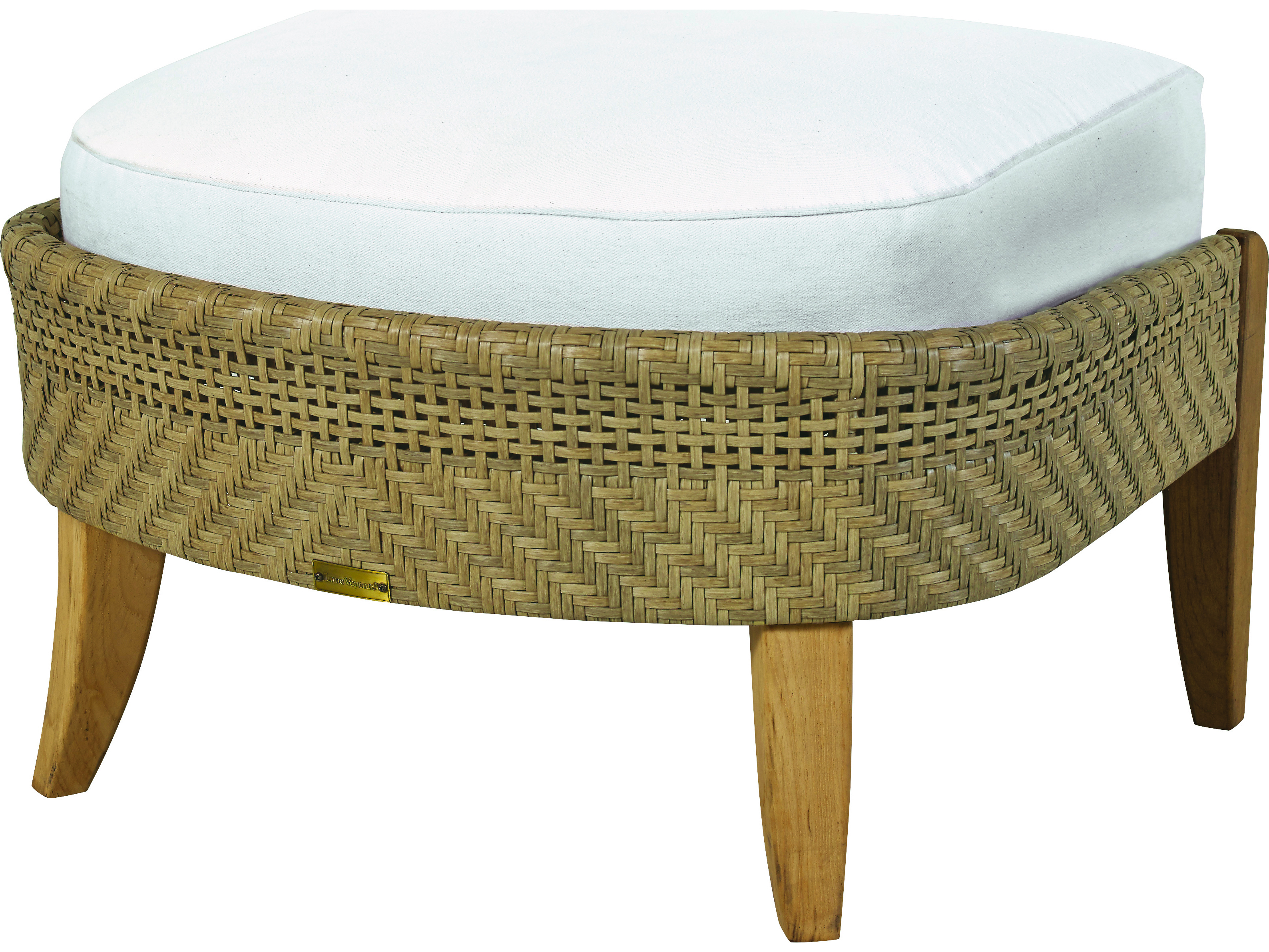 Lane Venture Edgewood Pebblestone Wicker/Teak Outdoor Lounge Set