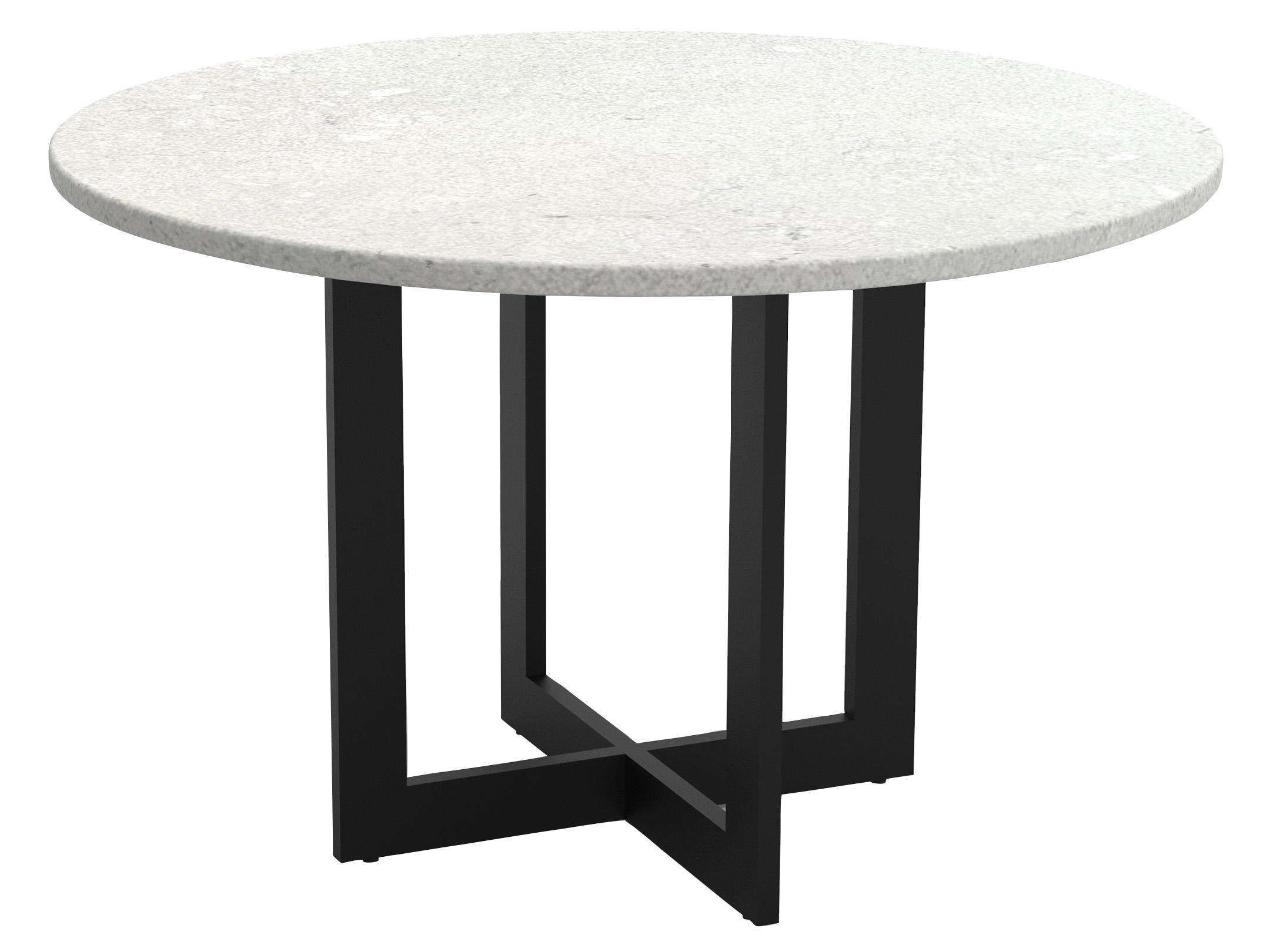 Lane Venture Foley Aluminum Round Lava Stone Top Patio Dining Table
