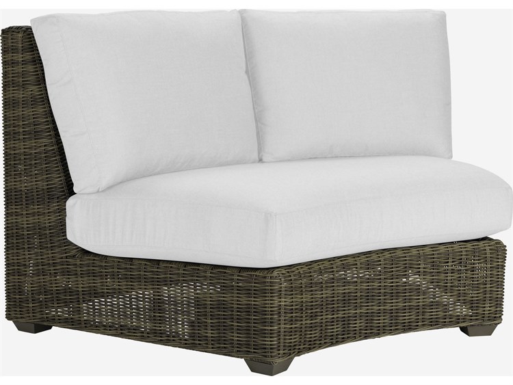 Lane Venture Oasis Wicker Curved Sectional Patio Lounge Set