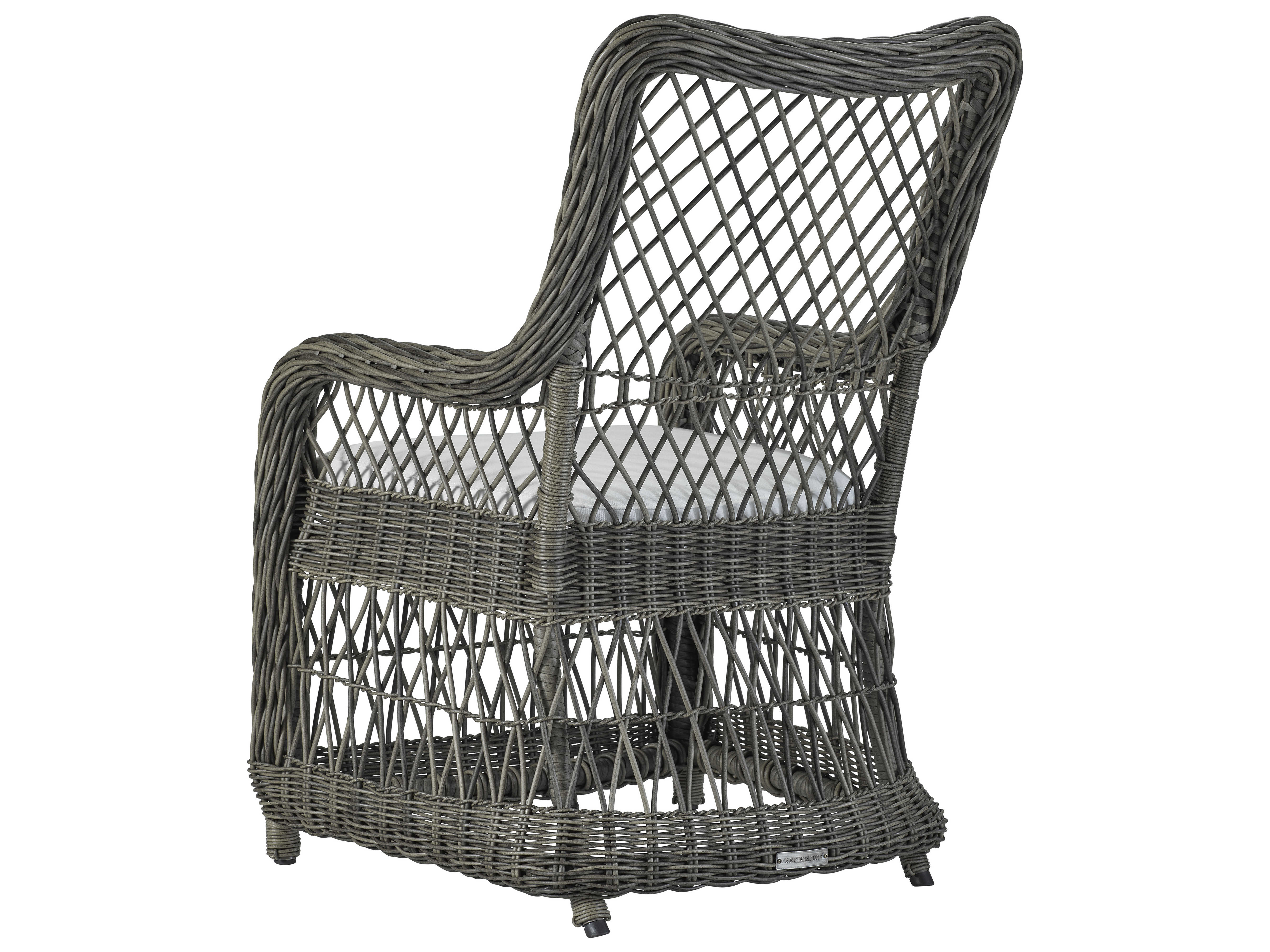 Lane Venture Mystic Harbor French Grey Wicker Dining Chair LAV55879