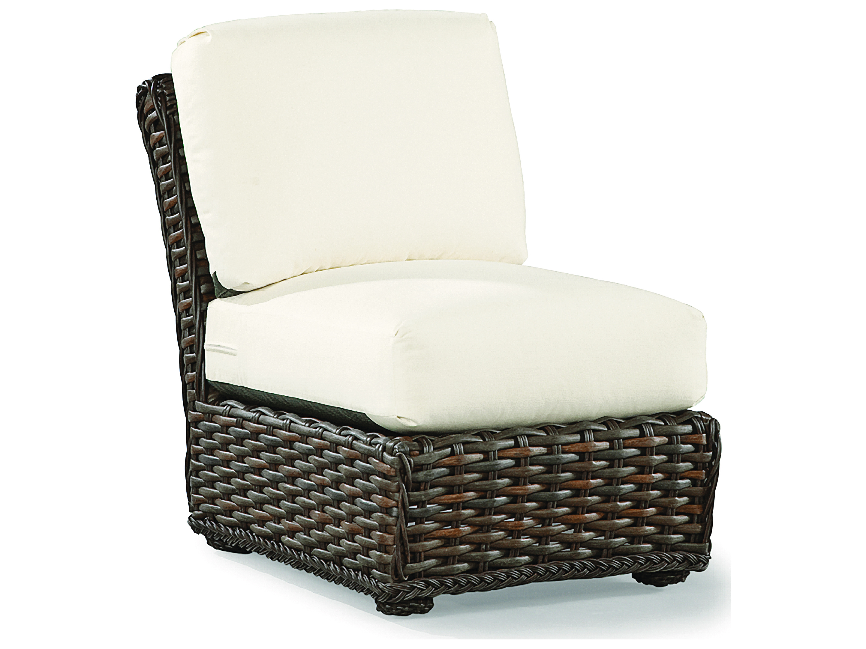 Lane Venture South Hampton Wicker Sectional Outdoor Patio Lounge Set