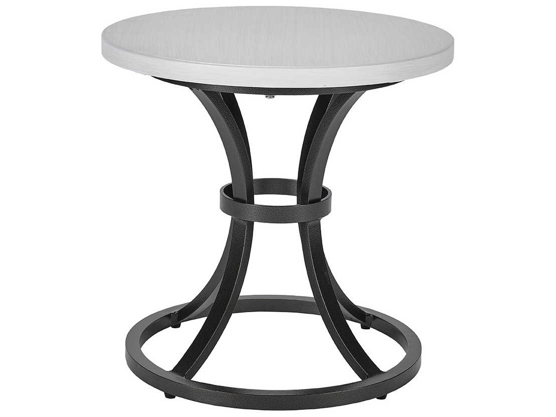 Lane Venture Calistoga Dark Bronze Aluminum 18'' Round Accent Table