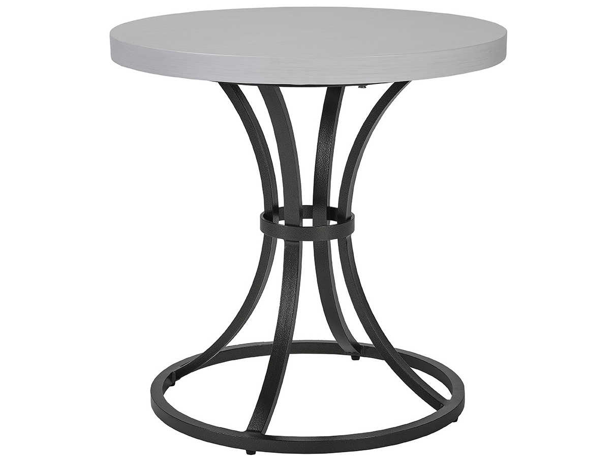 Lane Venture Calistoga Dark Bronze Aluminum 24'' Round End Table