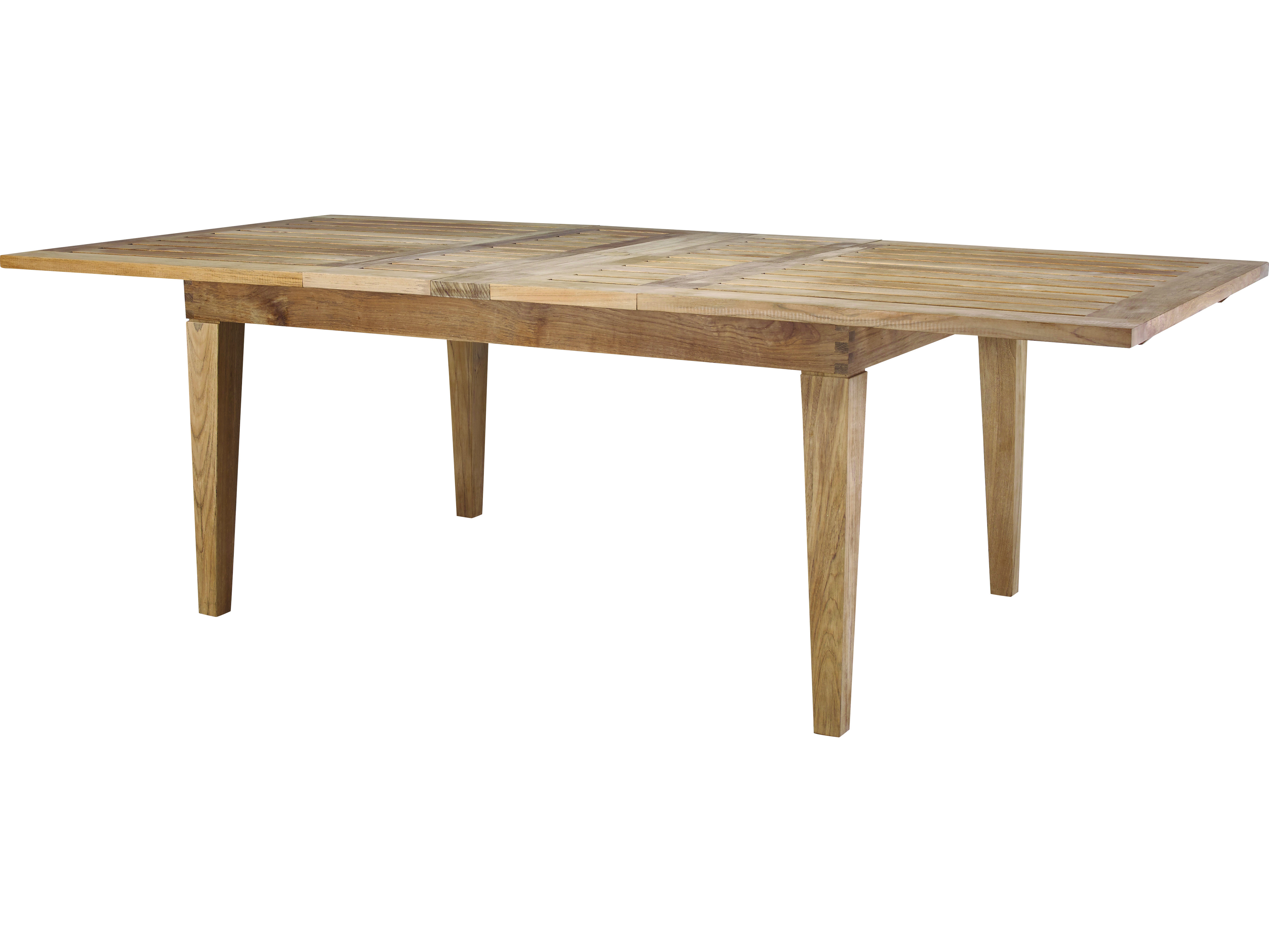Lane Venture Saranac Natural Teak 82''W x 45''D Rectangular Dining
