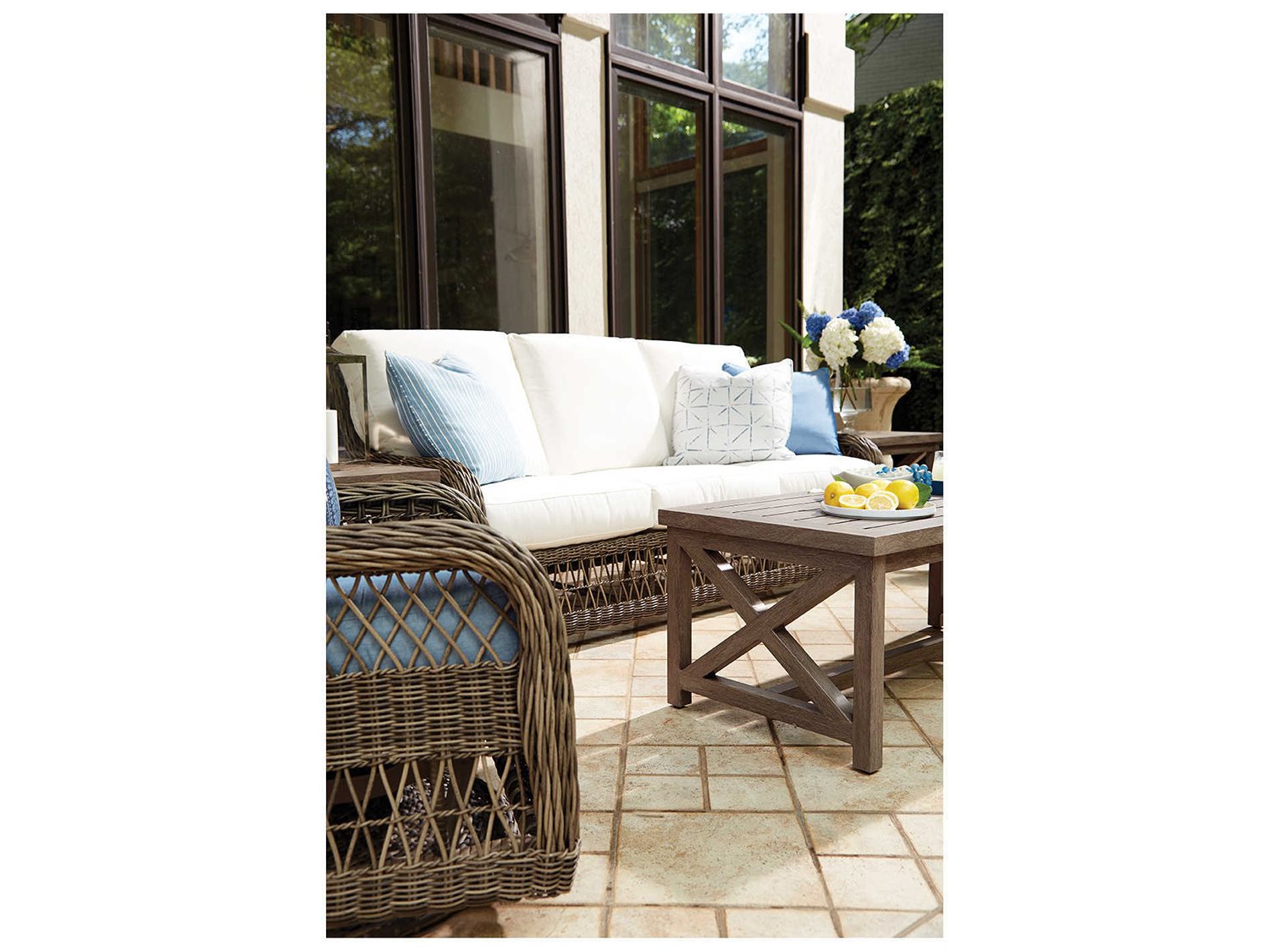 Lane Venture Mystic Harbor Wicker Lounge Set LAVMYSTICHRBRLNGSET