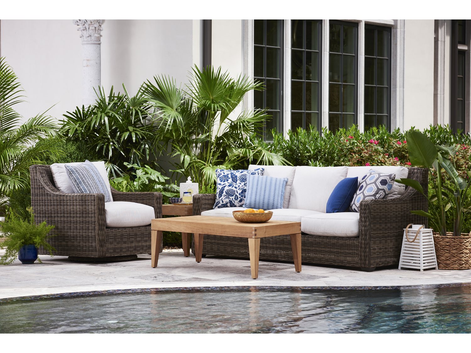 Lane Venture Oasis Wicker Lounge Set LAVOASISLNGSET