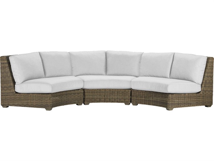 Lane Venture Oasis Wicker Curved Sectional Lounge Set OASISSECLNGSET2