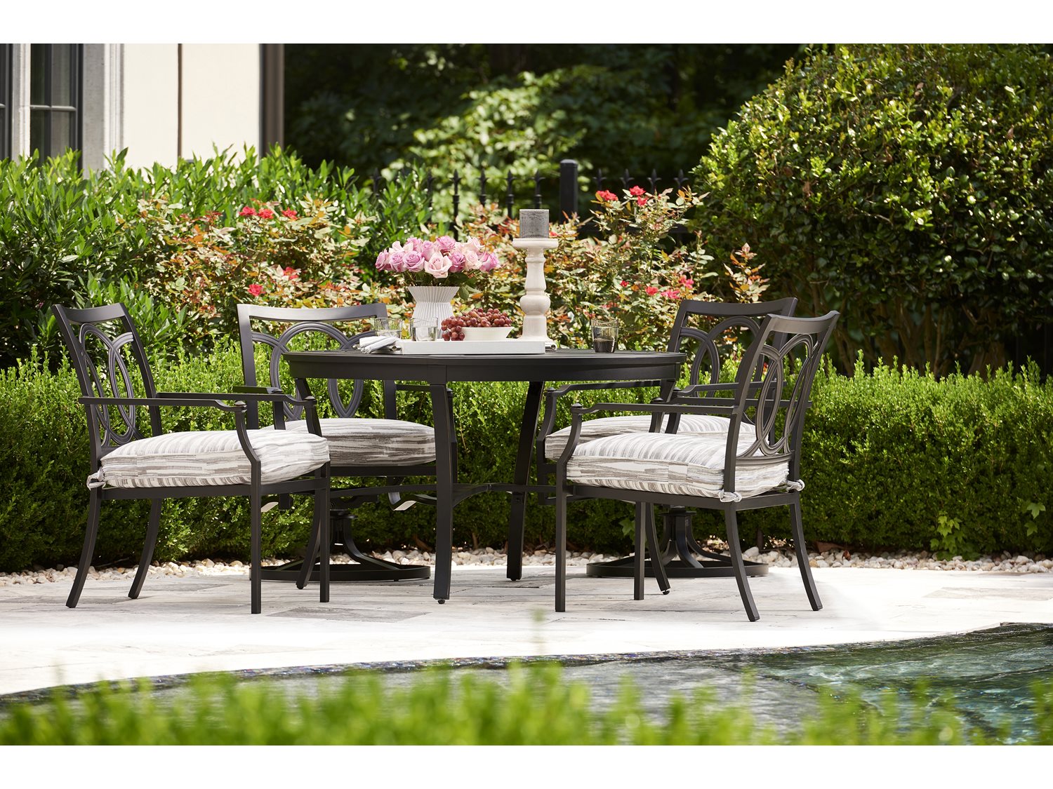 Lane Venture Raleigh Cast Aluminum Dining Set LAVRLGHDINSET