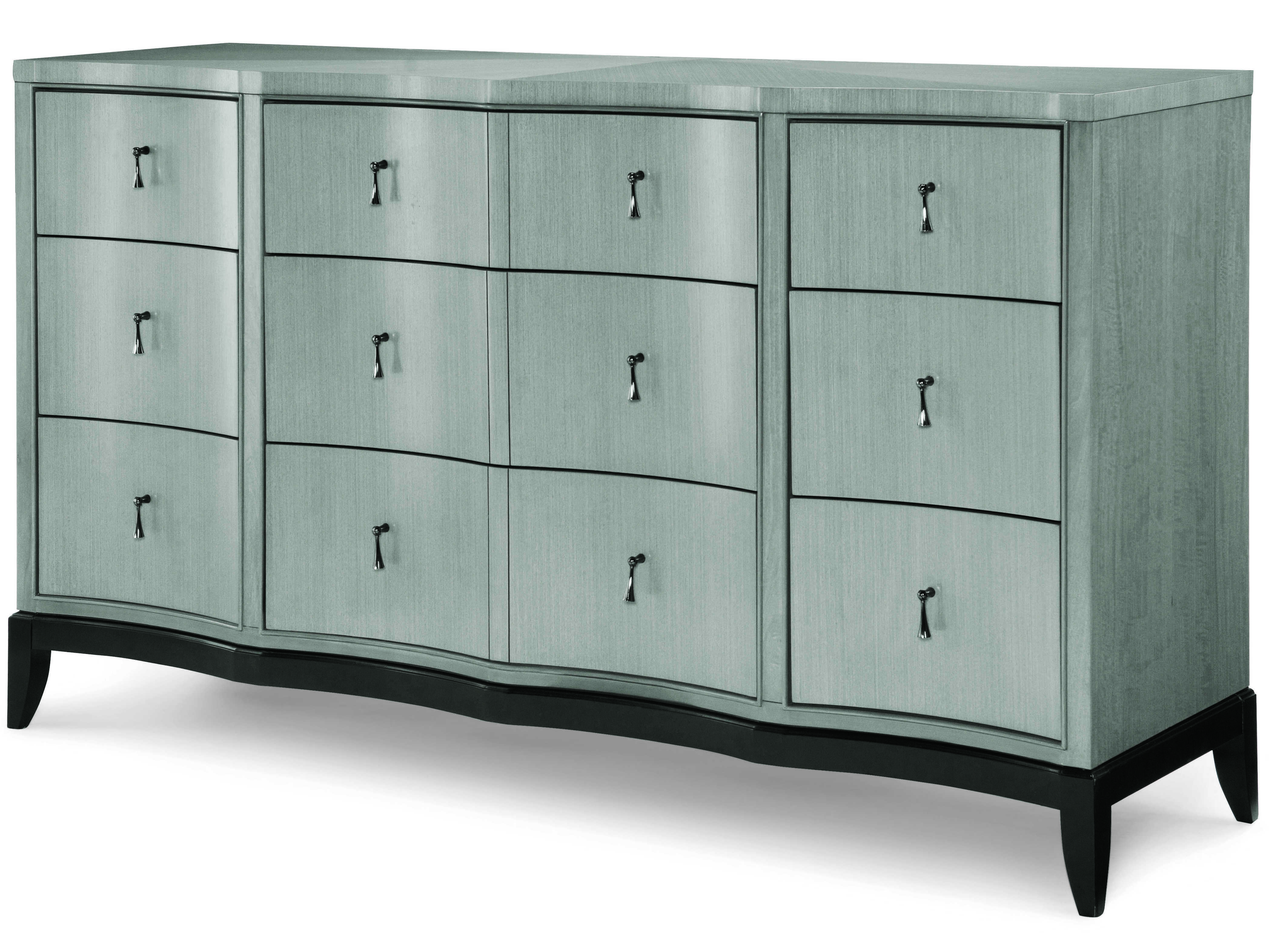 Legacy Classic Furniture Symphony Platinum & Black Tie NineDrawer