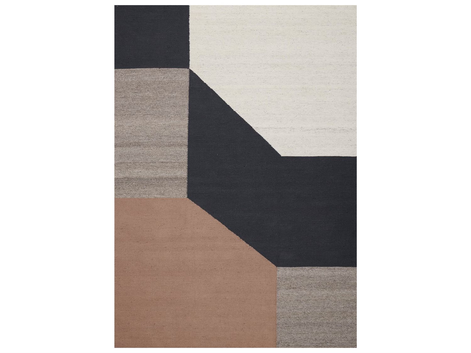 Linie Design Blocchi Geometric Area Rug LDBLOCCHIPOWDER