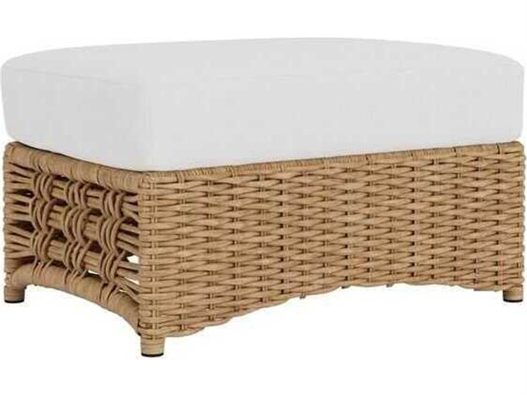 Lloyd Flanders Magnolia Wicker Ottoman LF331017