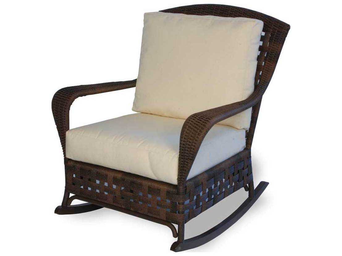 Lloyd Flanders Haven Wicker Rocker Lounge Chair LF43033