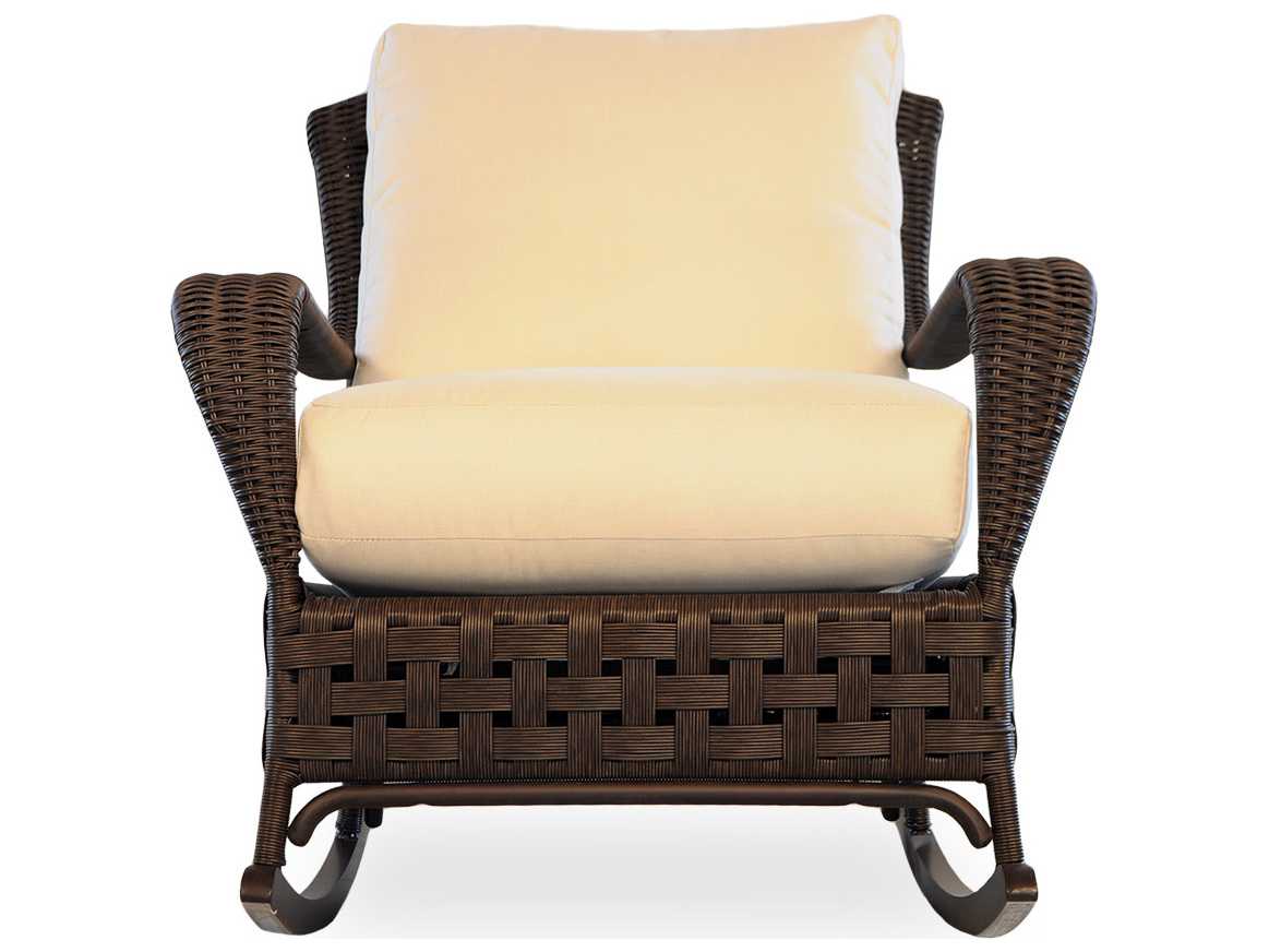 Lloyd Flanders Haven Wicker Rocker Lounge Chair LF43033
