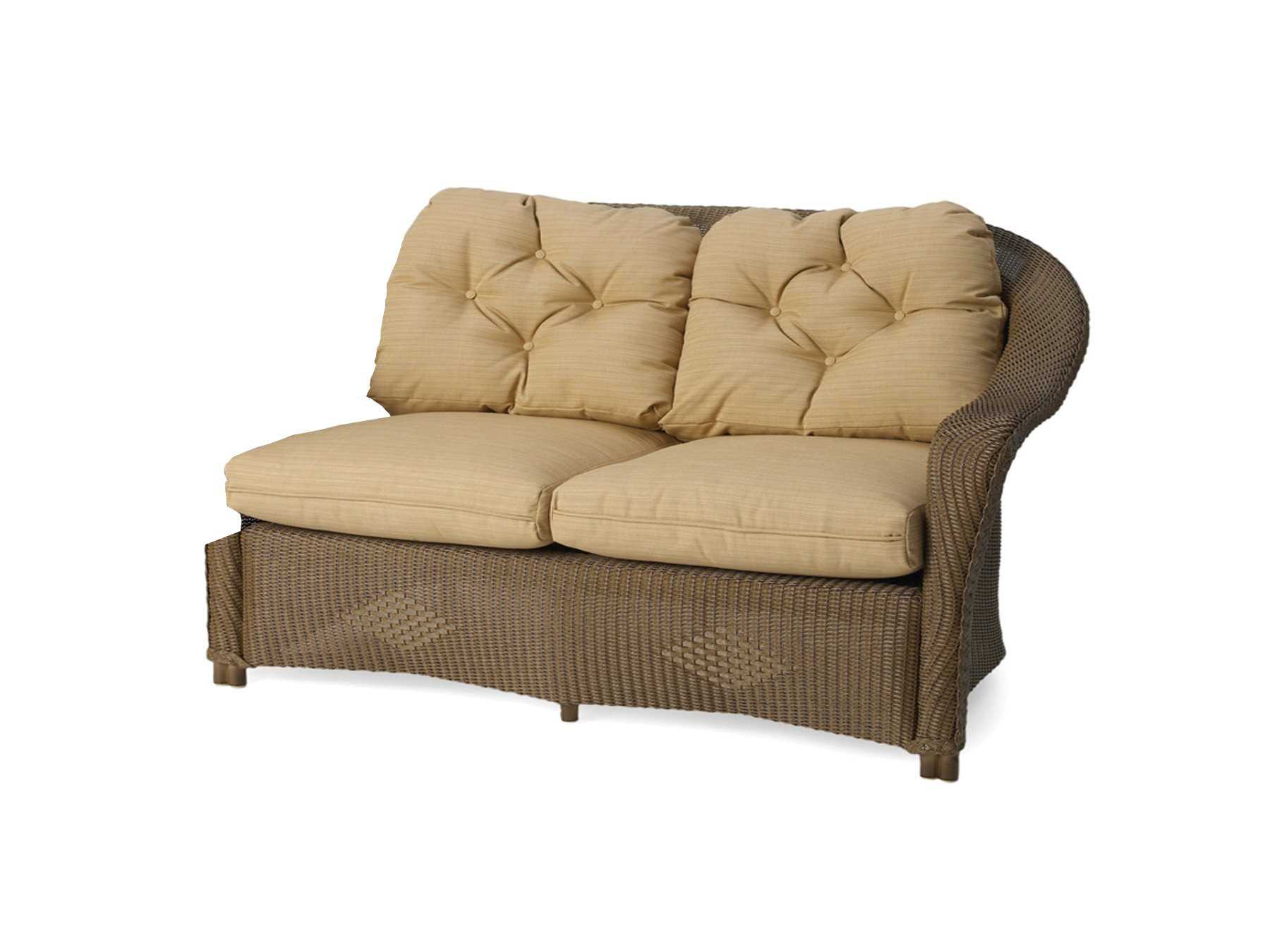 Lloyd Flanders Reflections Left Arm Loveseat Replacement Cushions