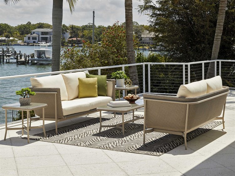 Lloyd Flanders Solstice Aluminum Wicker Lounge Set SOLSTCELNGSET3