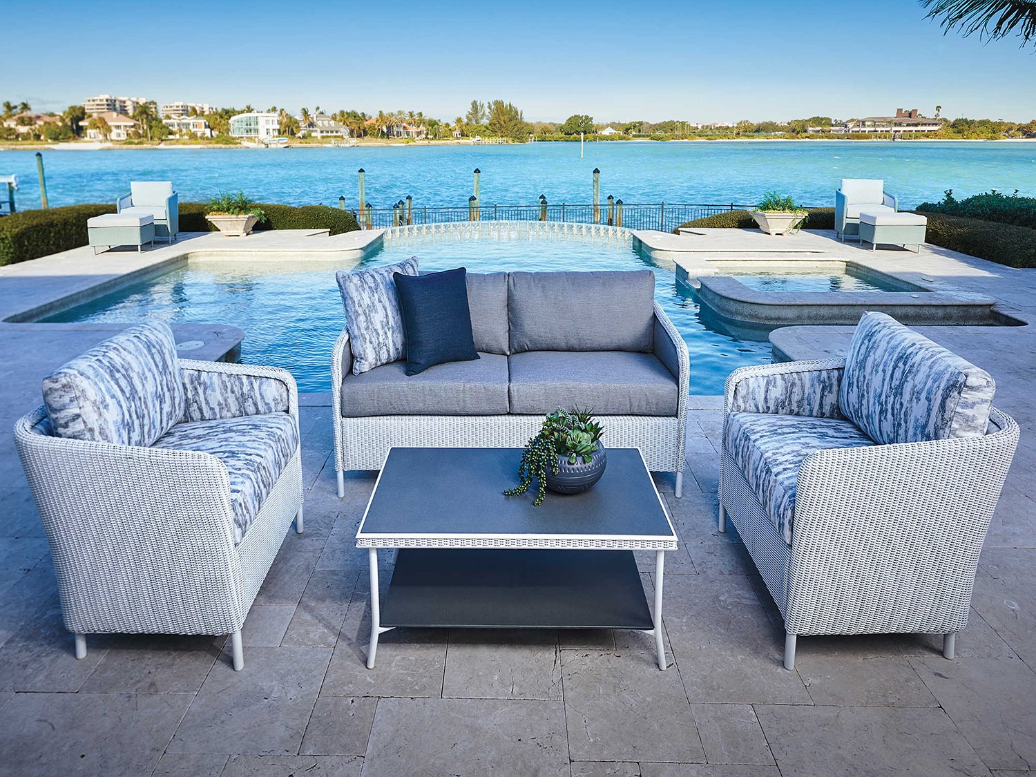 Lloyd Flanders Visions Wicker Lounge Set LFVISIONSLNGSET