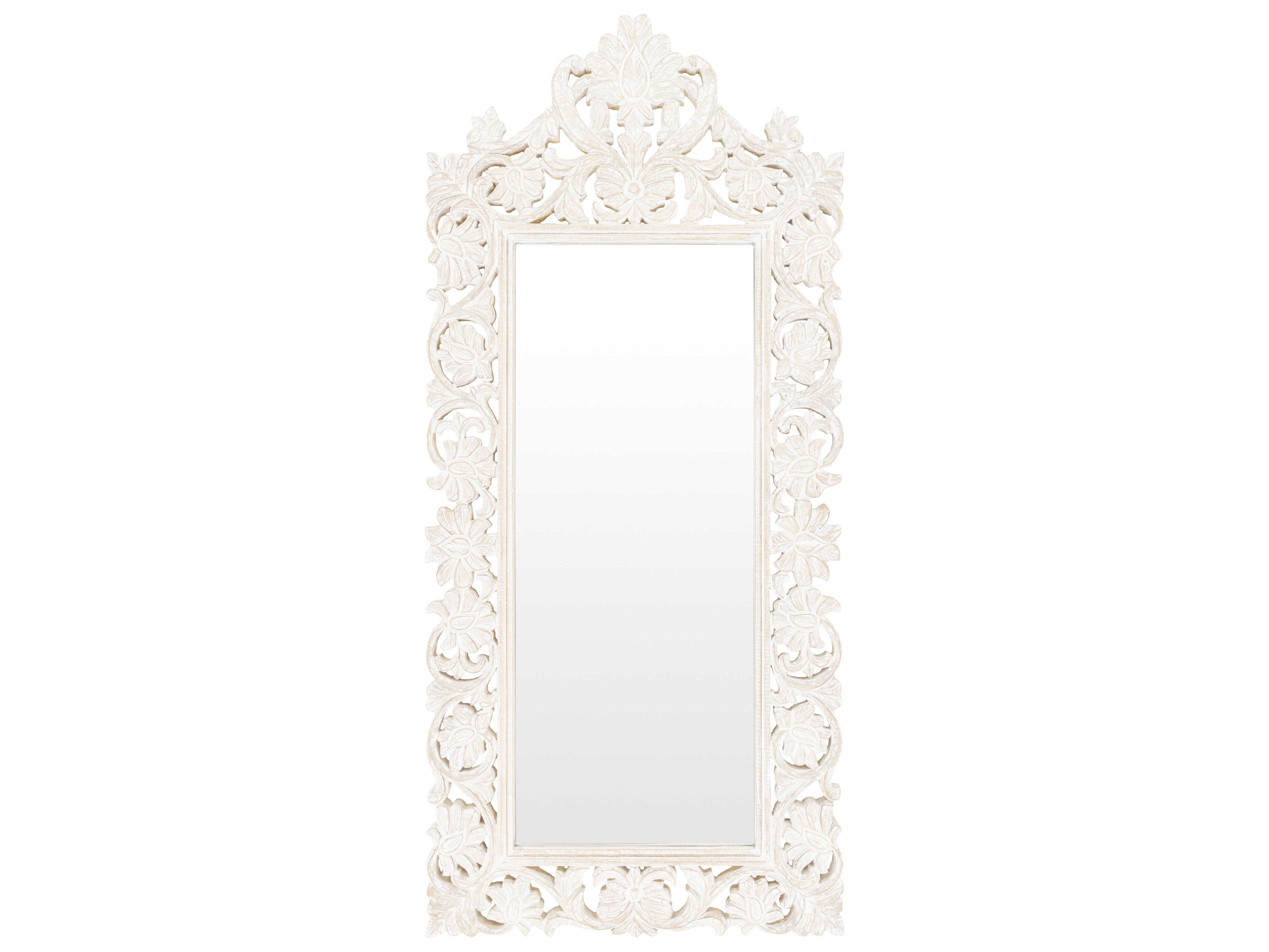 Livabliss by Surya Naomi White Wall Mirror Rectangular LIVNMI0025324