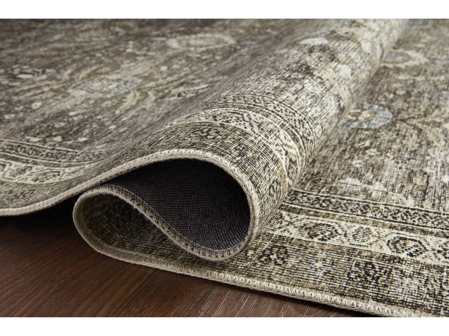 Loloi II Rugs Layla Antique / Moss Rectangular Area Rug LLLLAYLLAY13ANMO