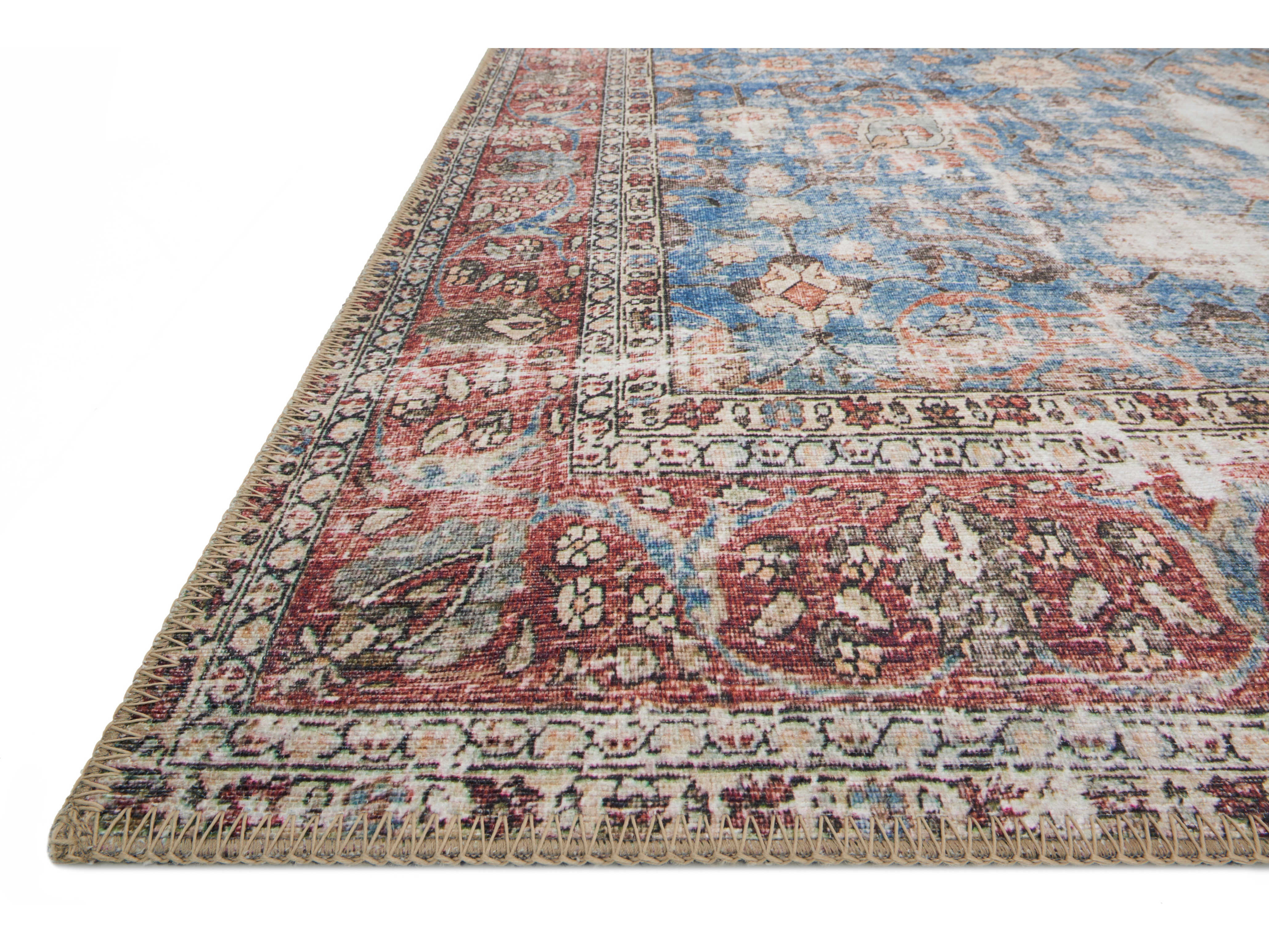 Loloi Rugs Loren Floral Area Rug LLLORELQ01BBBKREC