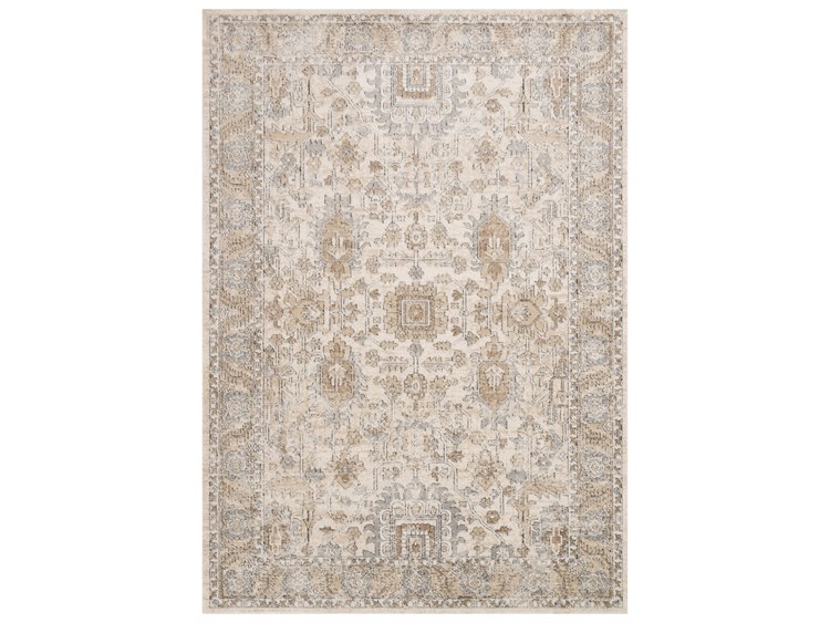 Loloi II Rugs Teagan Bordered Area Rug LLLTEAGTEA03IVSA