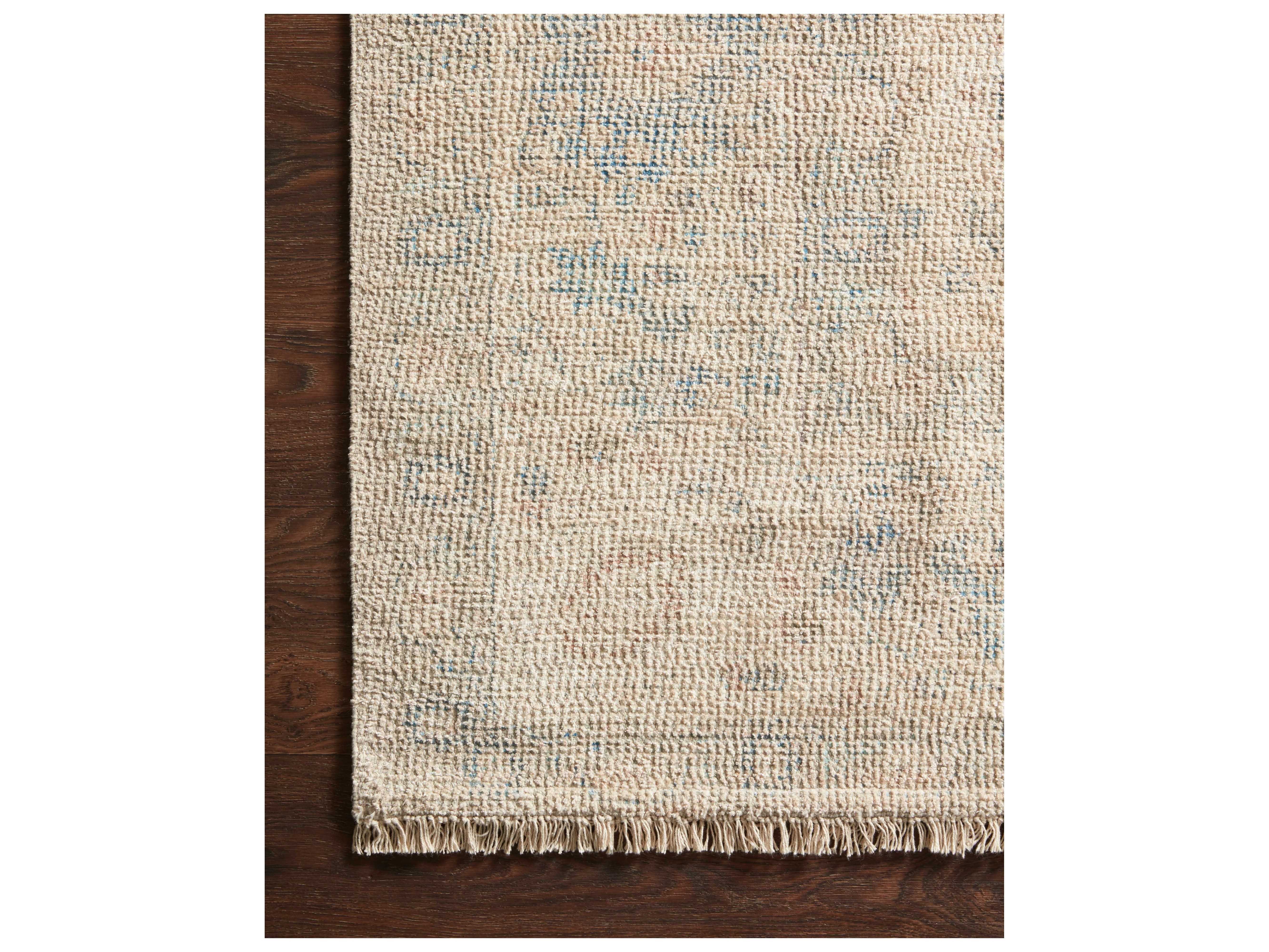 Loloi Rugs Priya Natural / Blue Rectangular Area Rug LLPRIYPRY05NABB