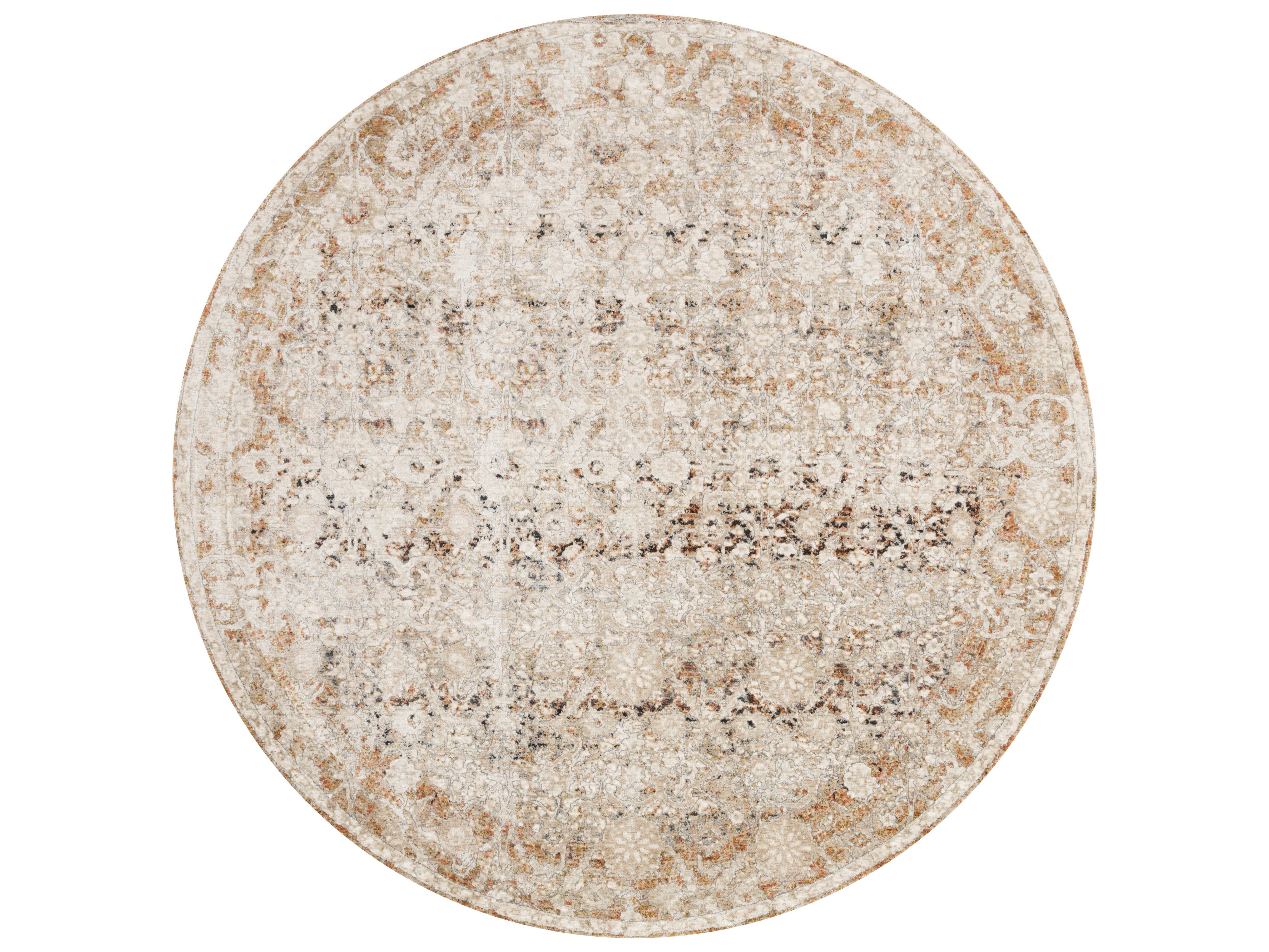 Loloi Rugs Theia Natural / Rust Rectangular Area Rug LLTHEITHE07NARUREC