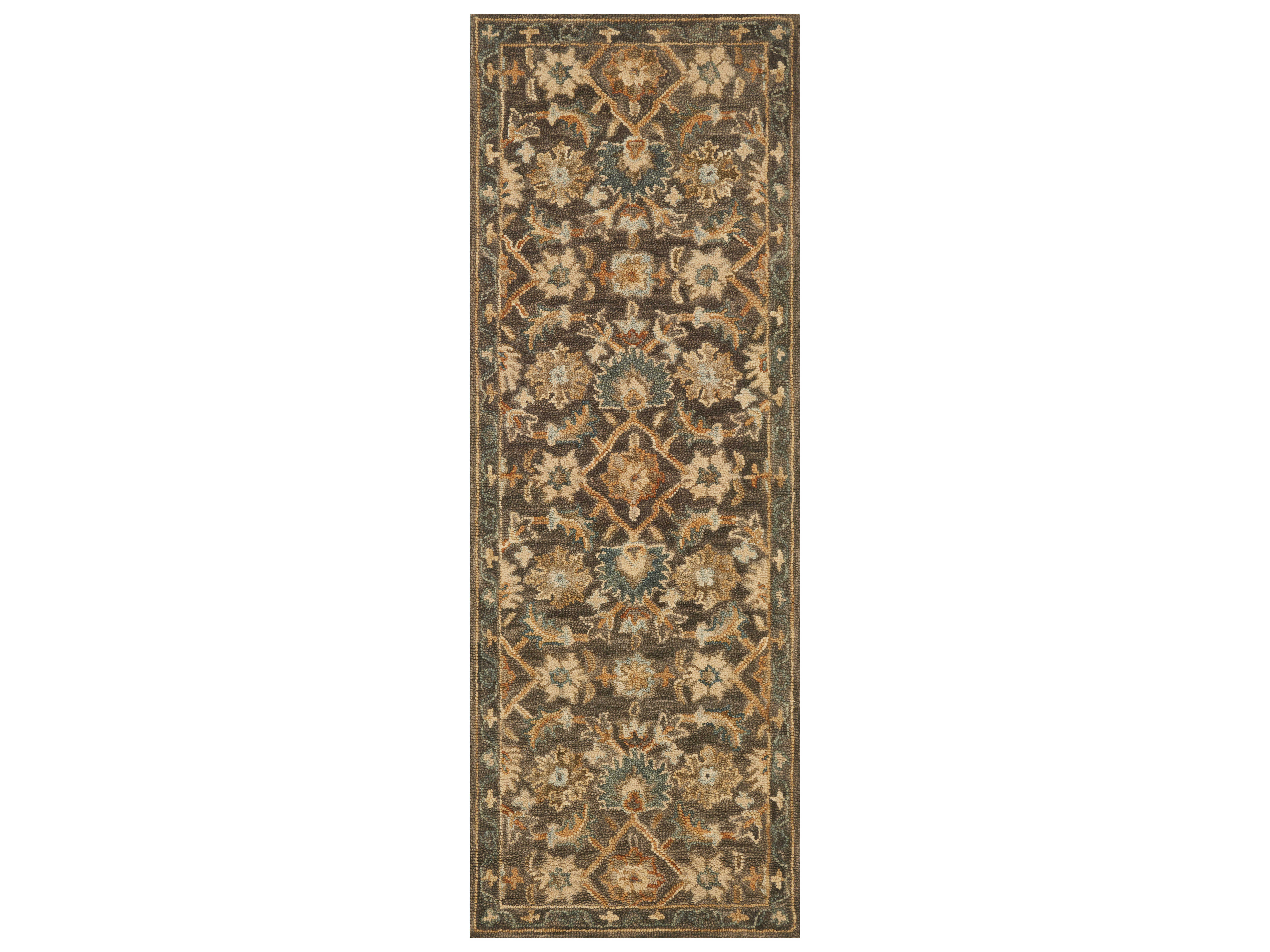 Loloi Rugs Victoria Vk08 Rectangular Dark Taupe / MultiColor Area Rug