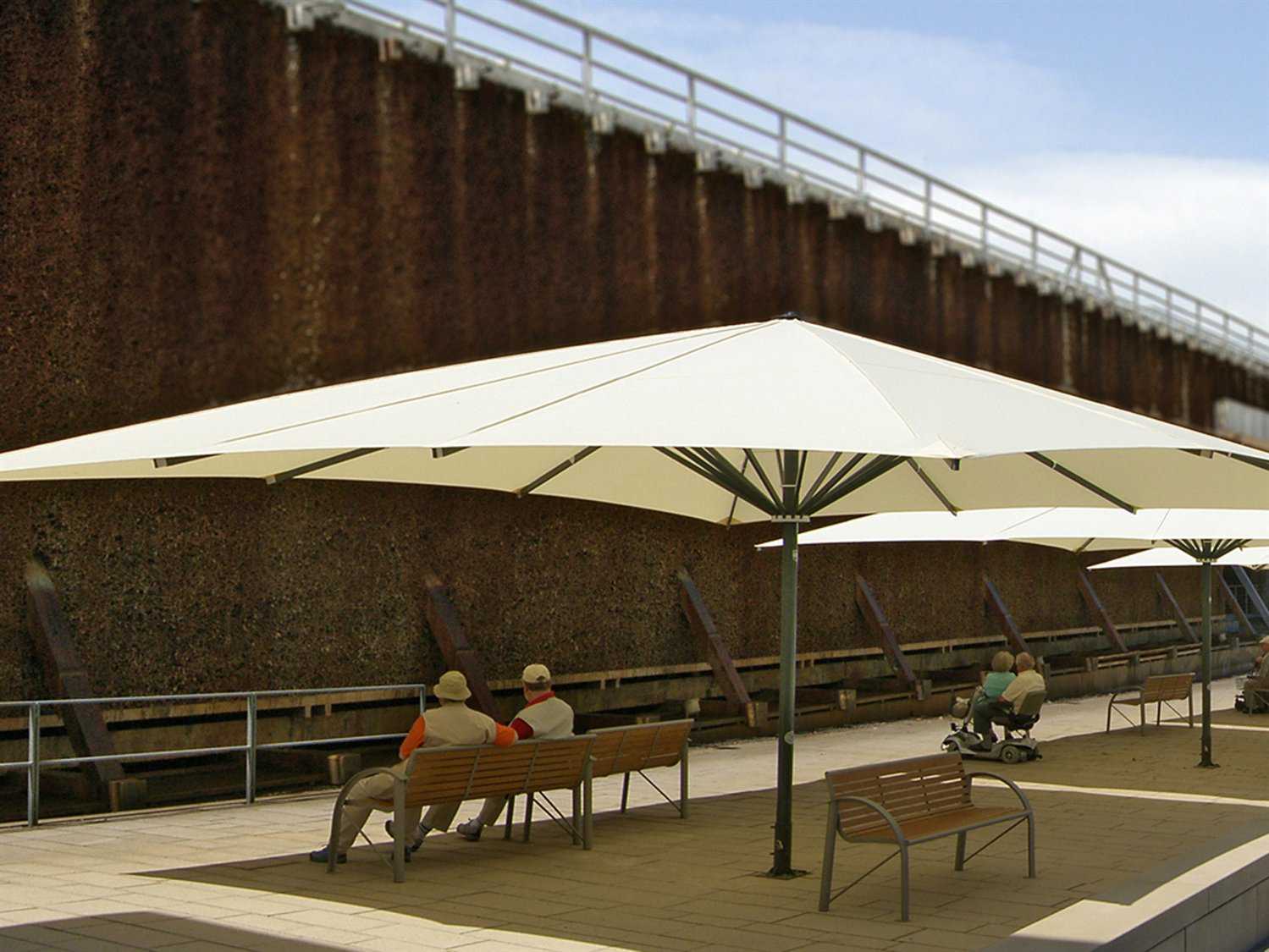 Luxury Umbrellas May Albatros Rectangular Customizable Umbrella LMALBAREC