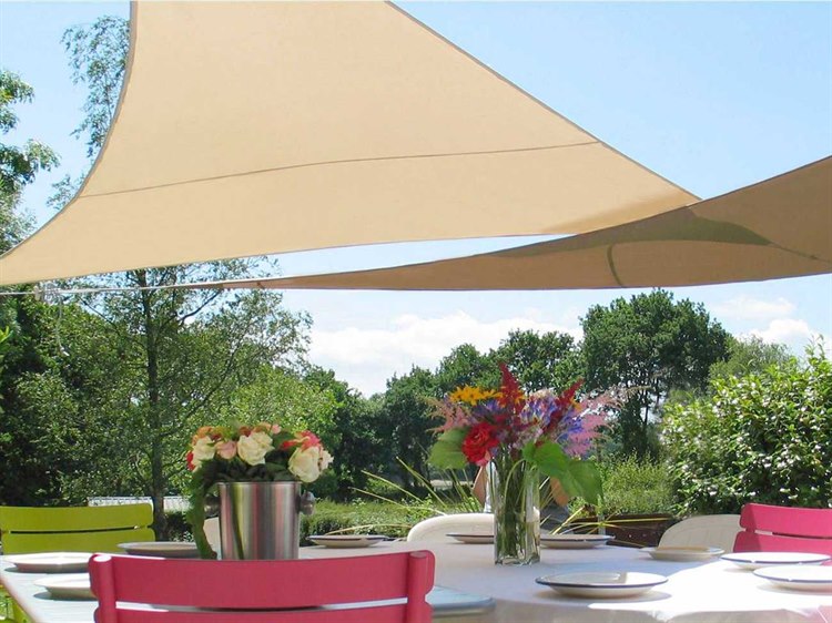 Luxury Umbrellas Ingenua 16'5 Triangular Anodized Aluminum Shade Sail