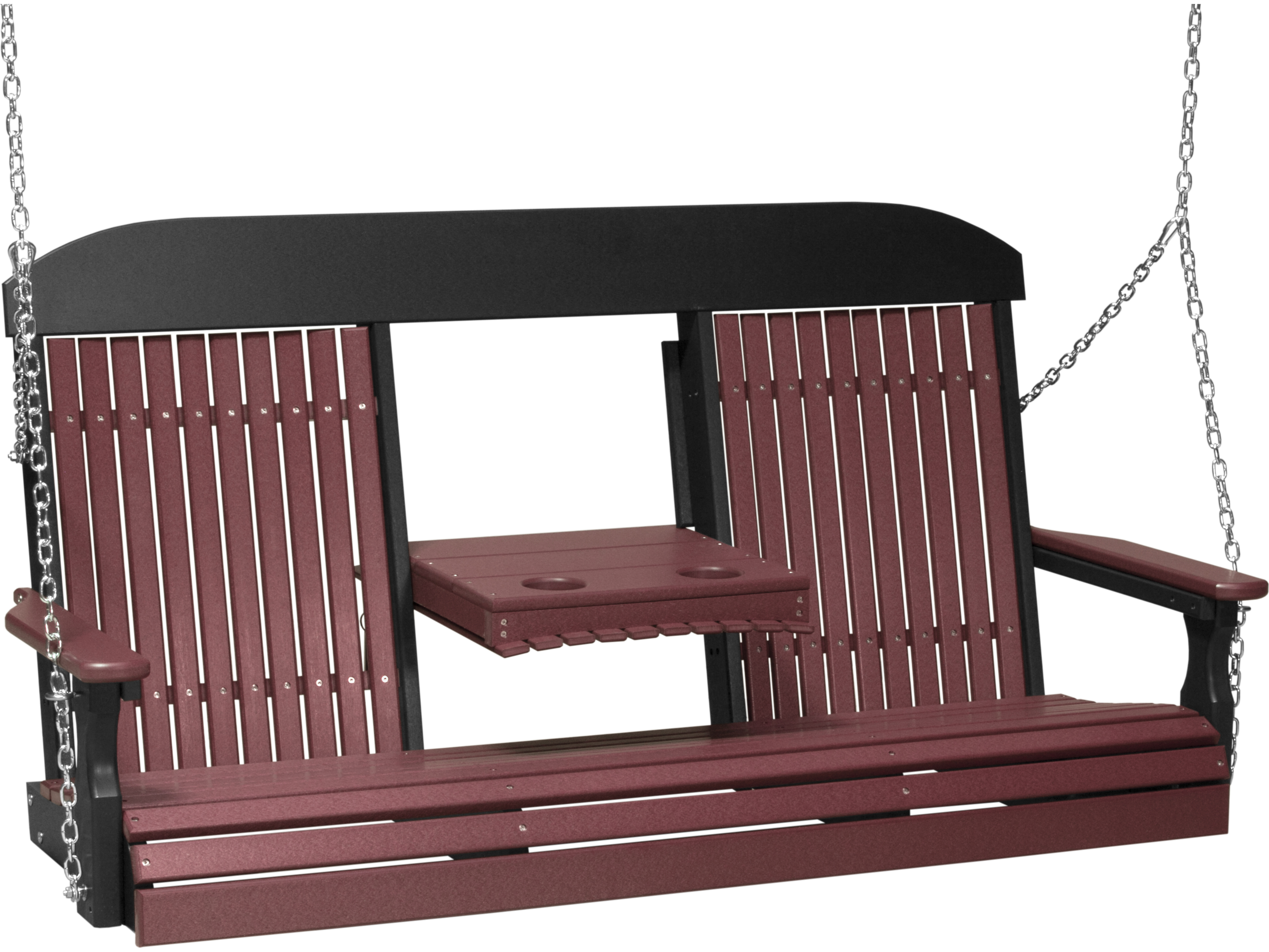 LuxCraft Recycled Plastic 5' Classic Swing LUX5CPS