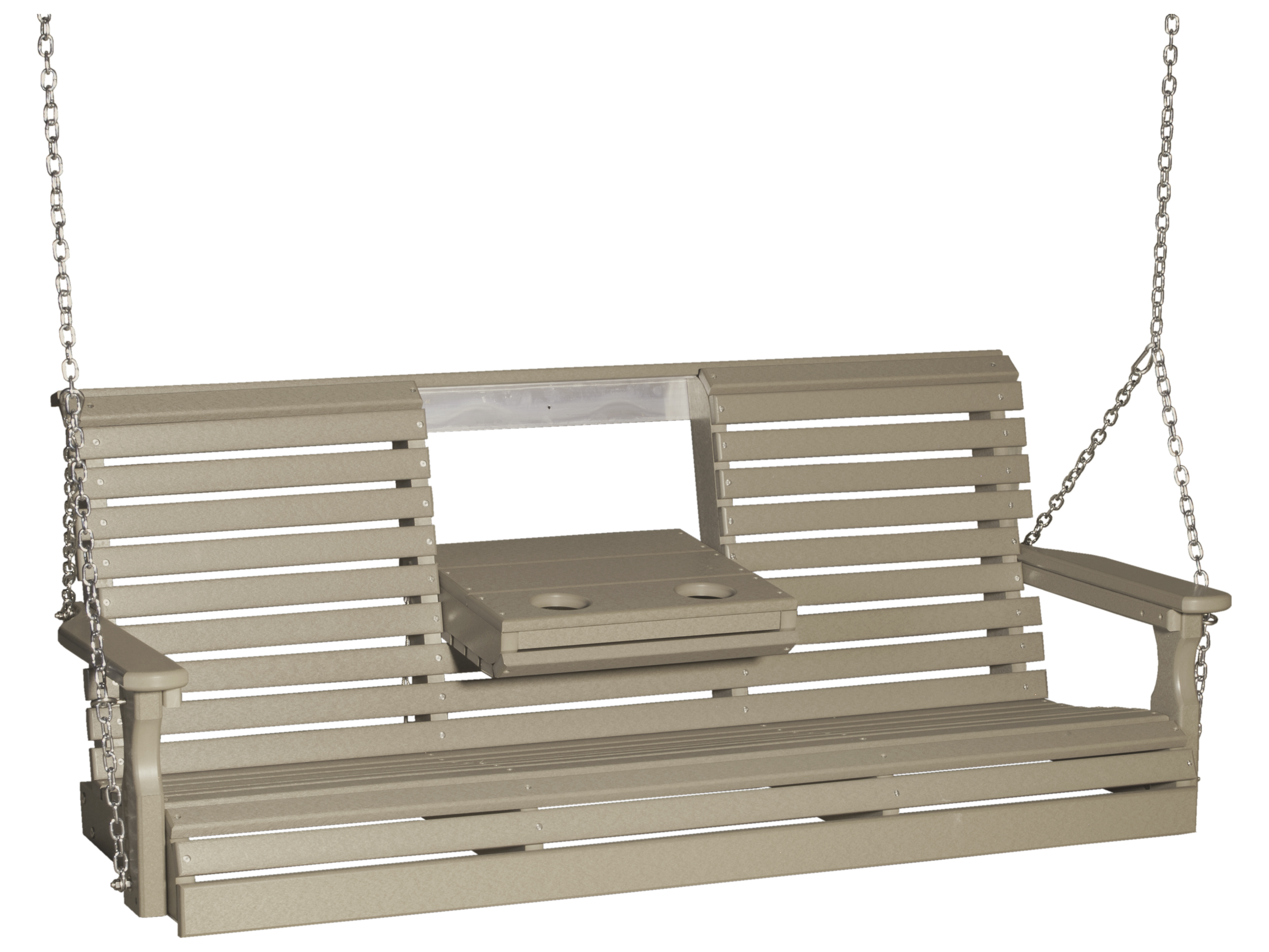 LuxCraft Recycled Plastic 5' Plain Swing LUX5PPS