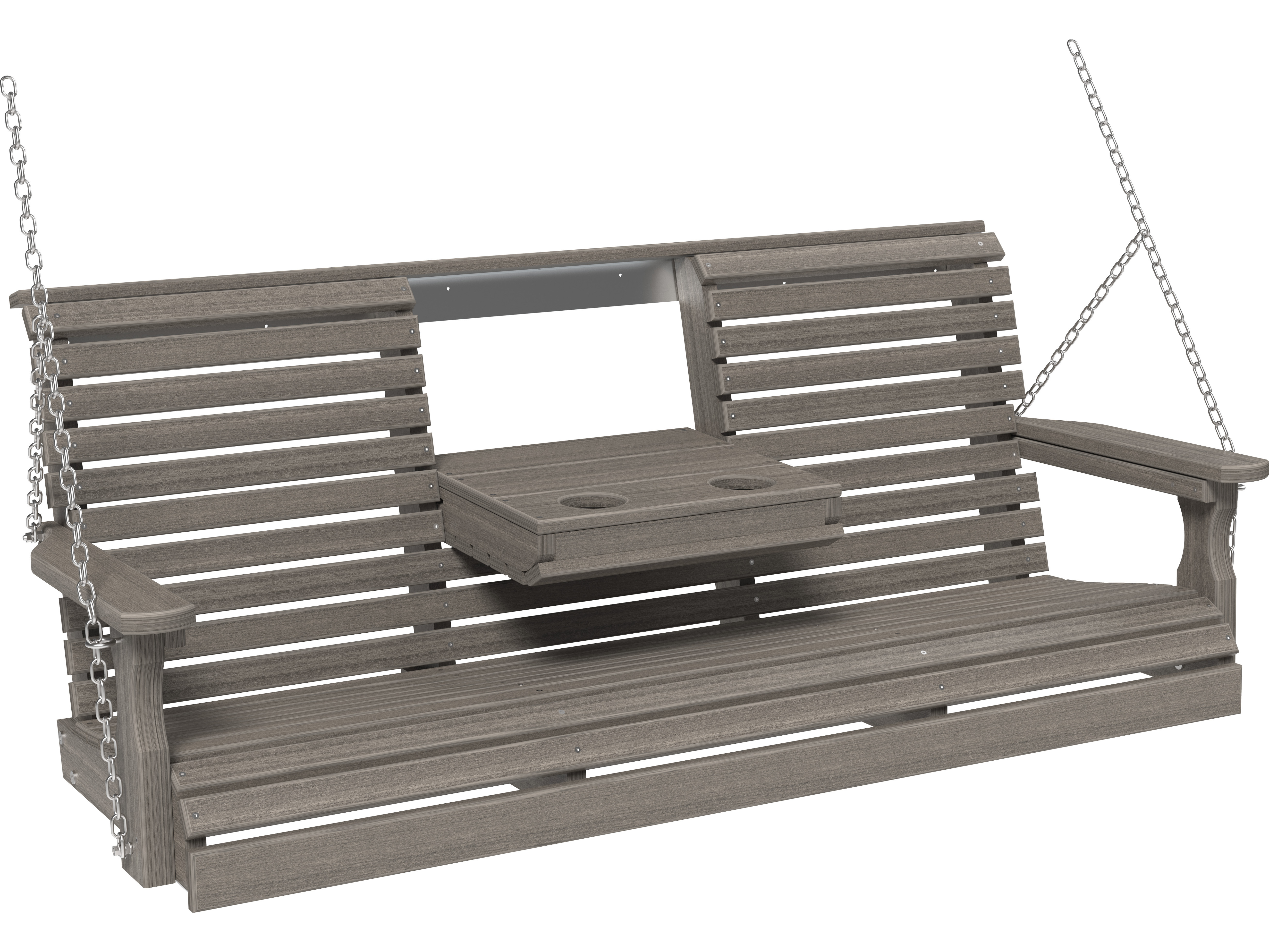 LuxCraft Recycled Plastic 5' Plain Swing LUX5PPS