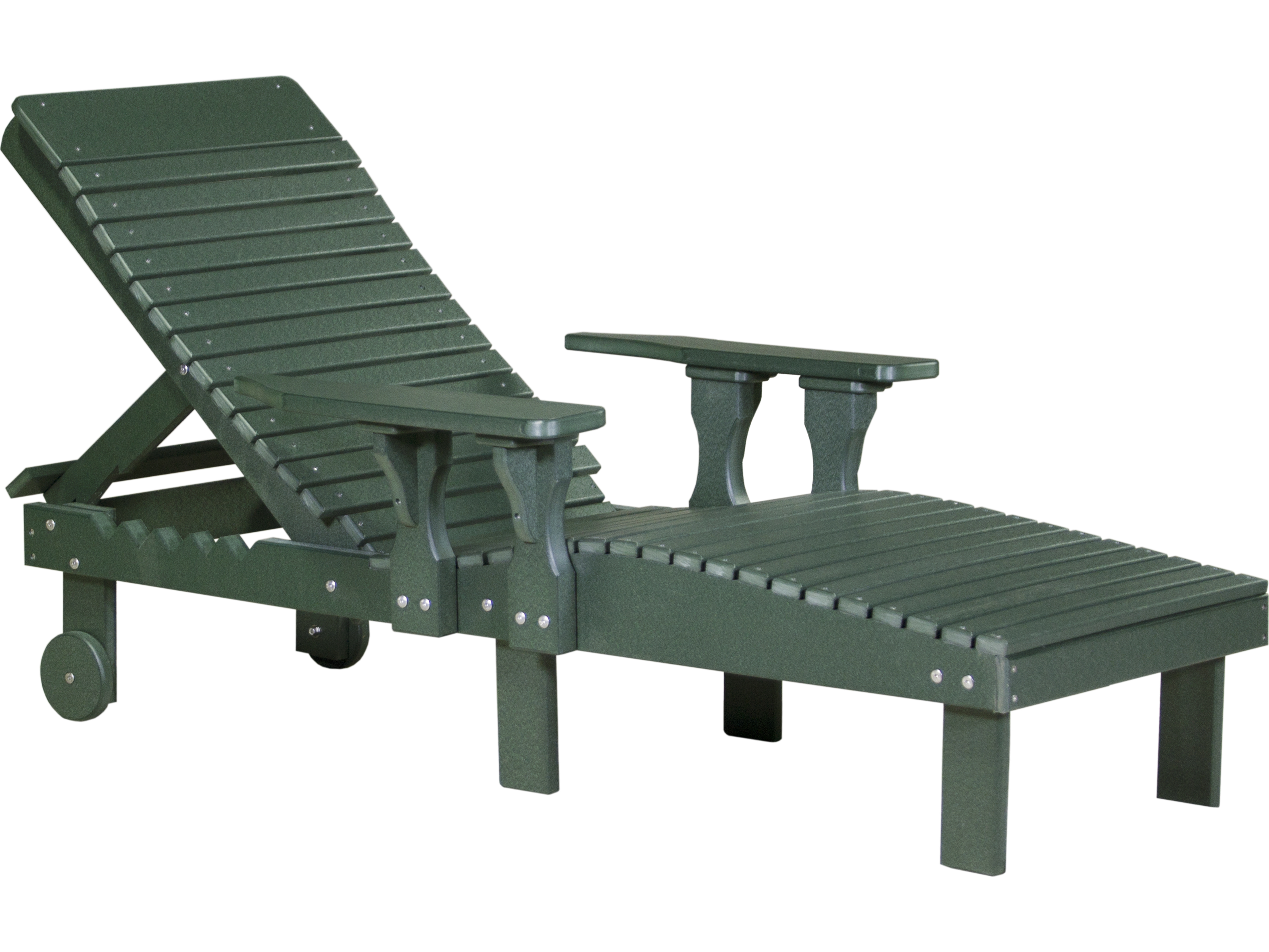 LuxCraft Recycled Plastic Outdoor Patio Chaise Lounge LUXPLC