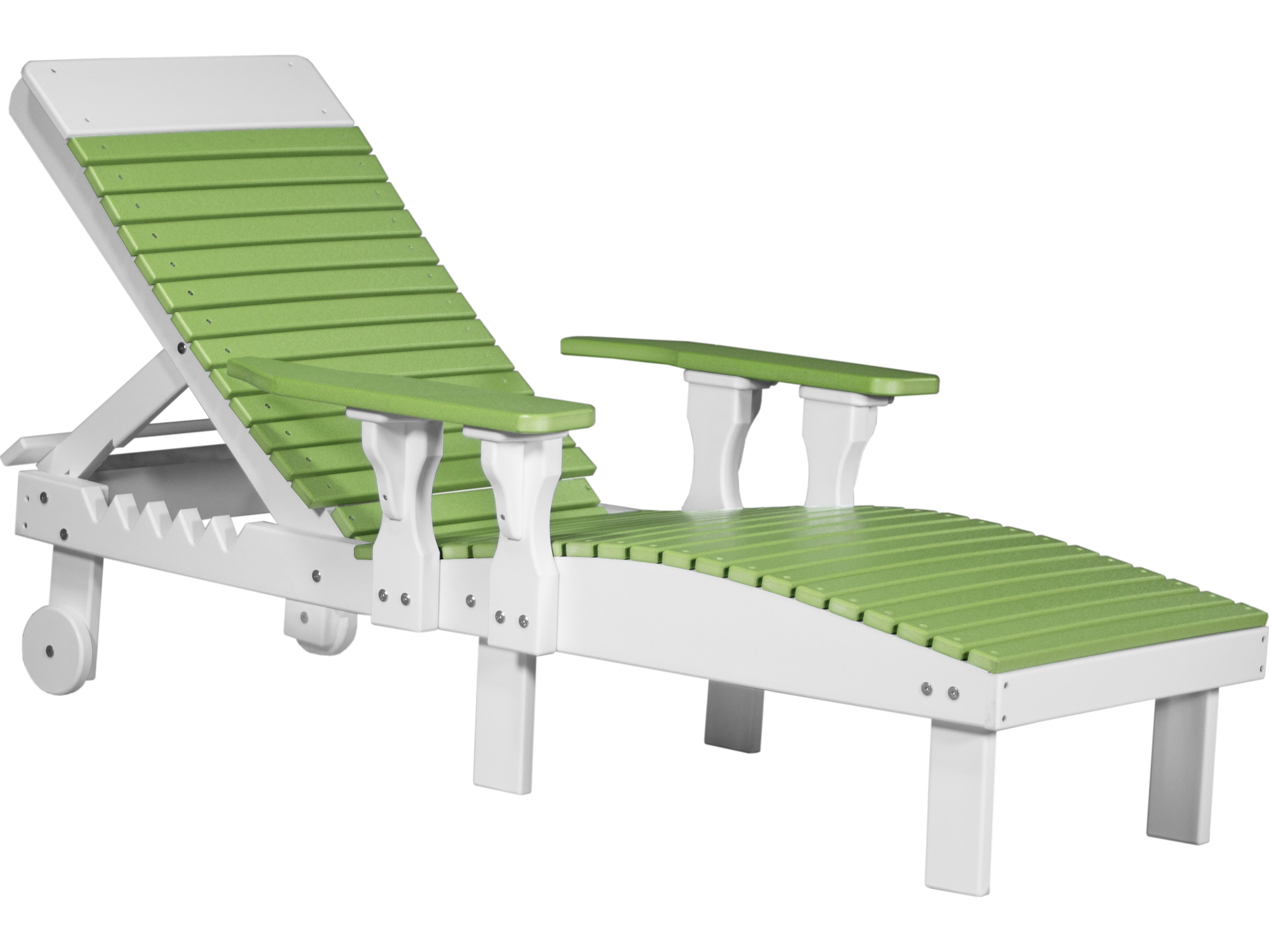 LuxCraft Recycled Plastic Outdoor Patio Chaise Lounge LUXPLC