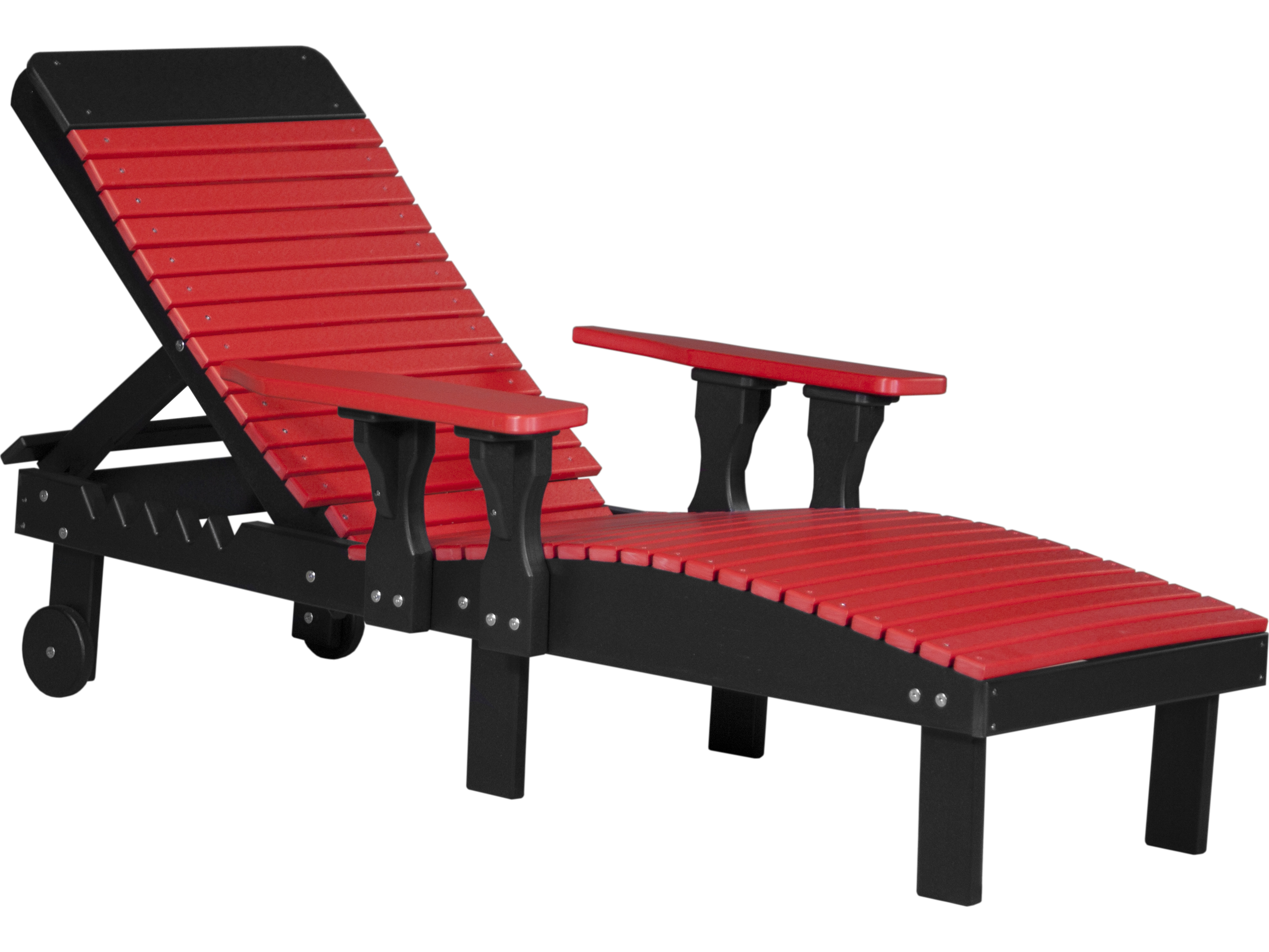 LuxCraft Recycled Plastic Outdoor Patio Chaise Lounge LUXPLC