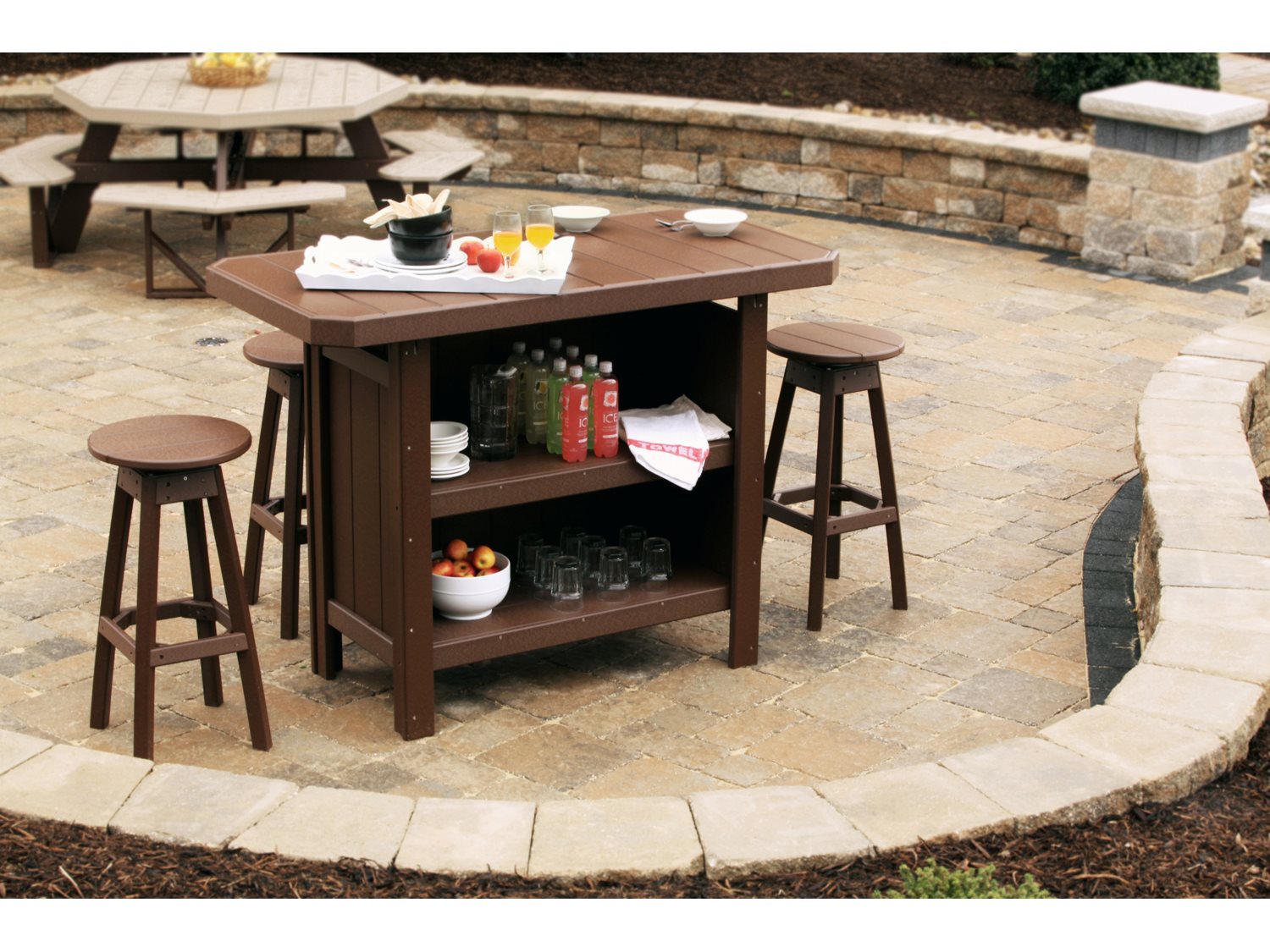 LuxCraft Recycled Plastic Bar Set LUXPSBBARSET2