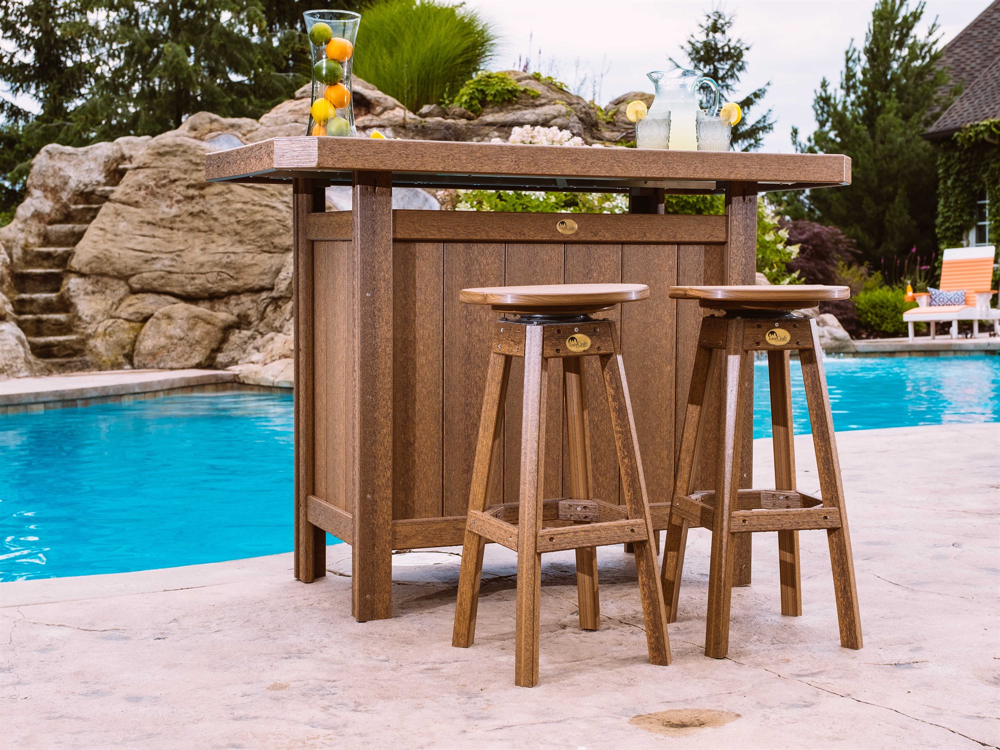 LuxCraft Recycled Plastic Bar Set LUXPSBBARSET3