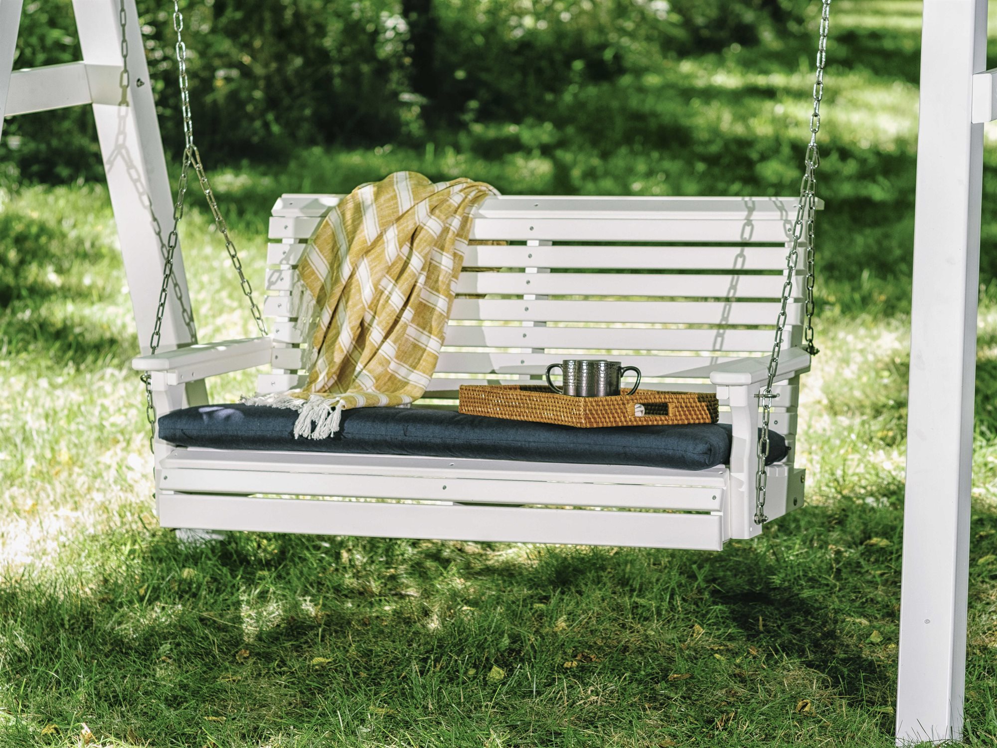 LuxCraft Recycled Plastic Swing Set LUXSWINGSET10