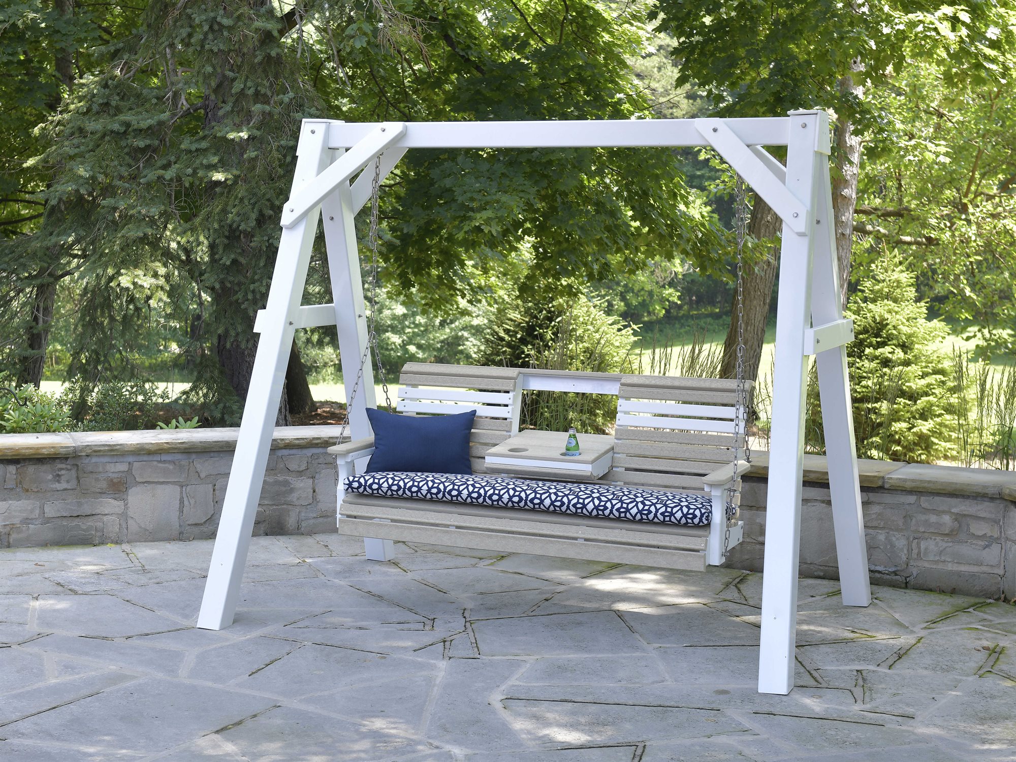 LuxCraft Recycled Plastic Swing Set LUXSWINGSET12