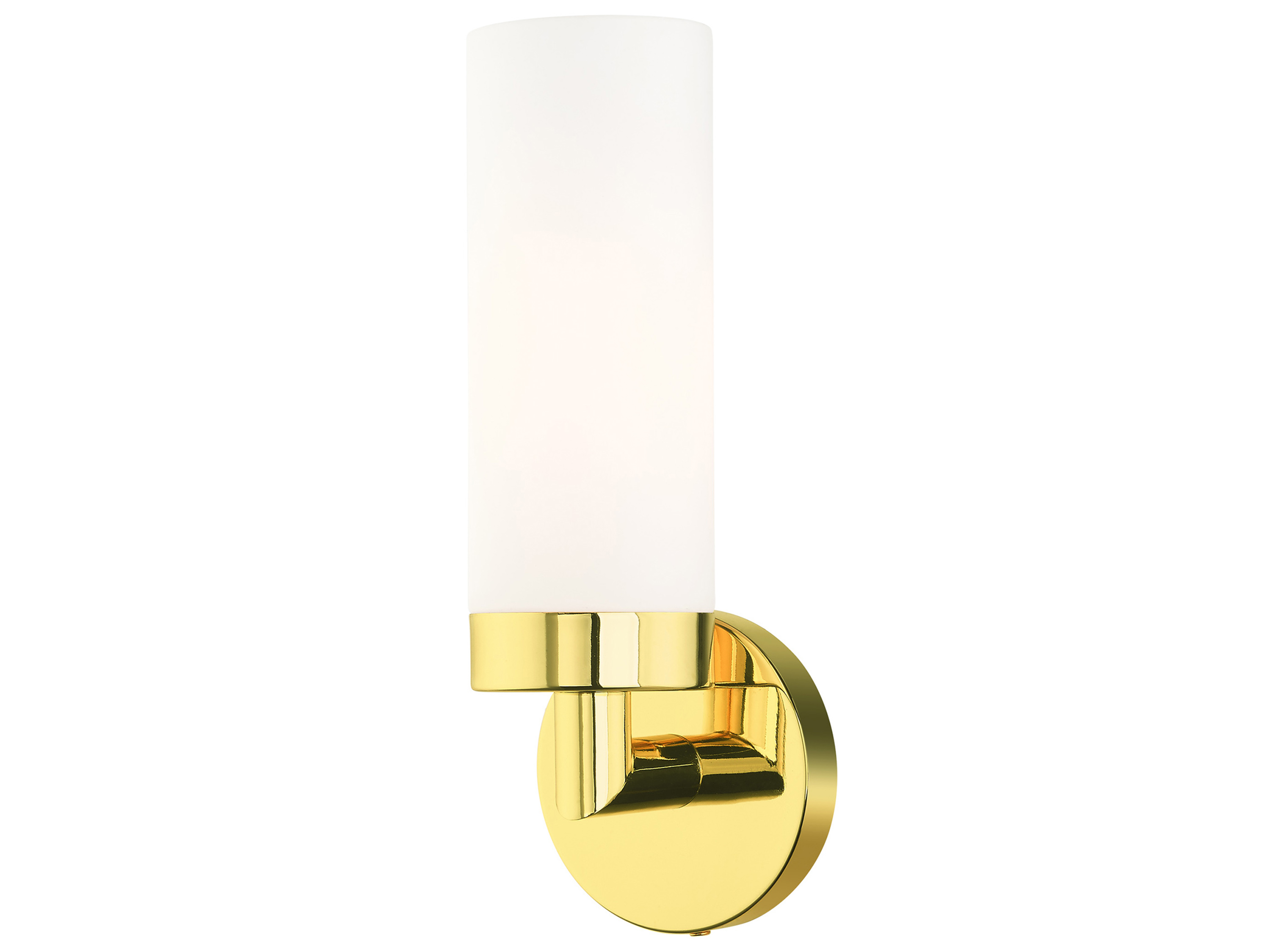 Livex Lighting Aero Polished Brass 1light Wall Sconce LV1507102