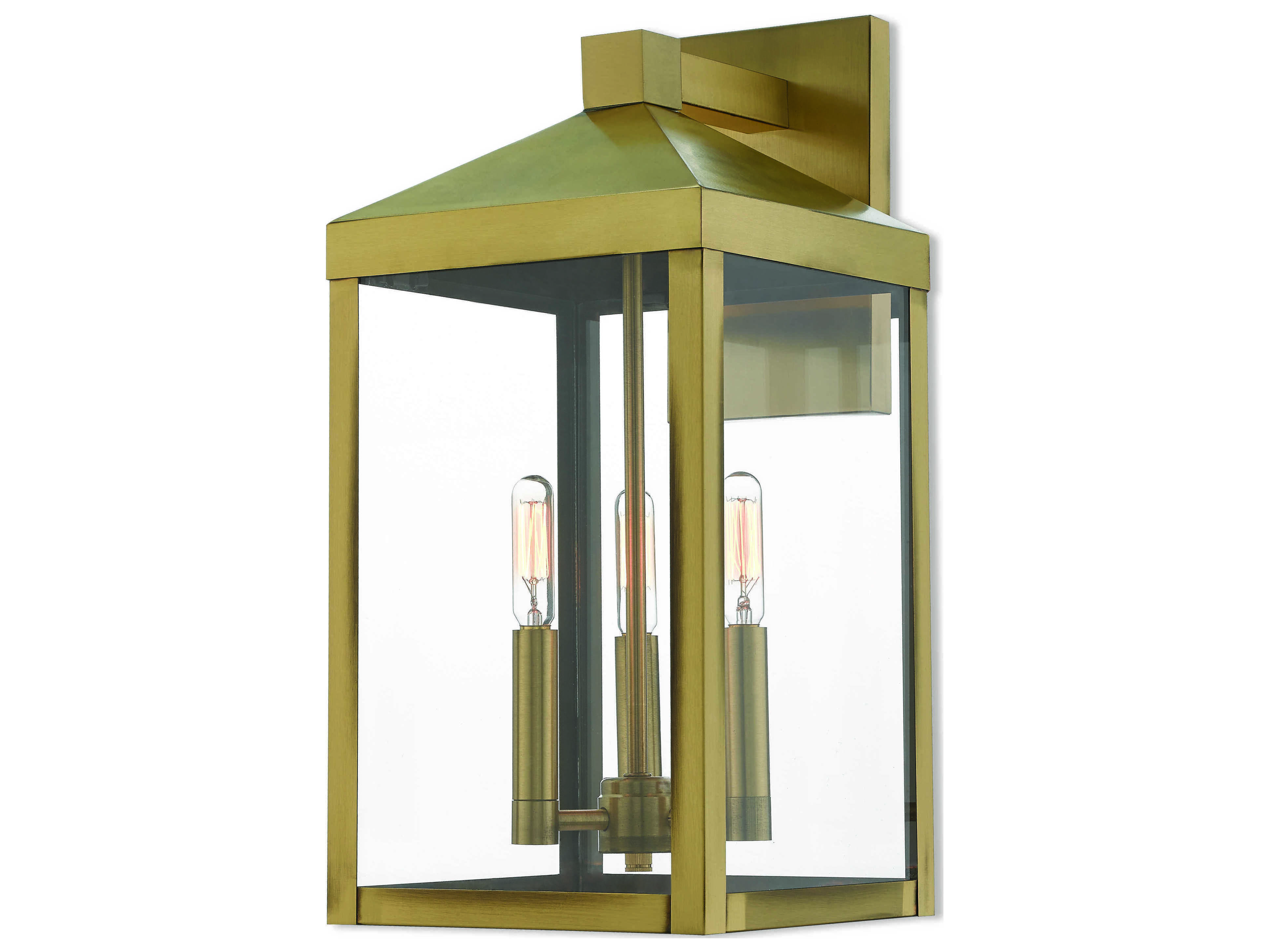 Livex Lighting Nyack 3 Light 8'' Outdoor Wall Light LV2058401