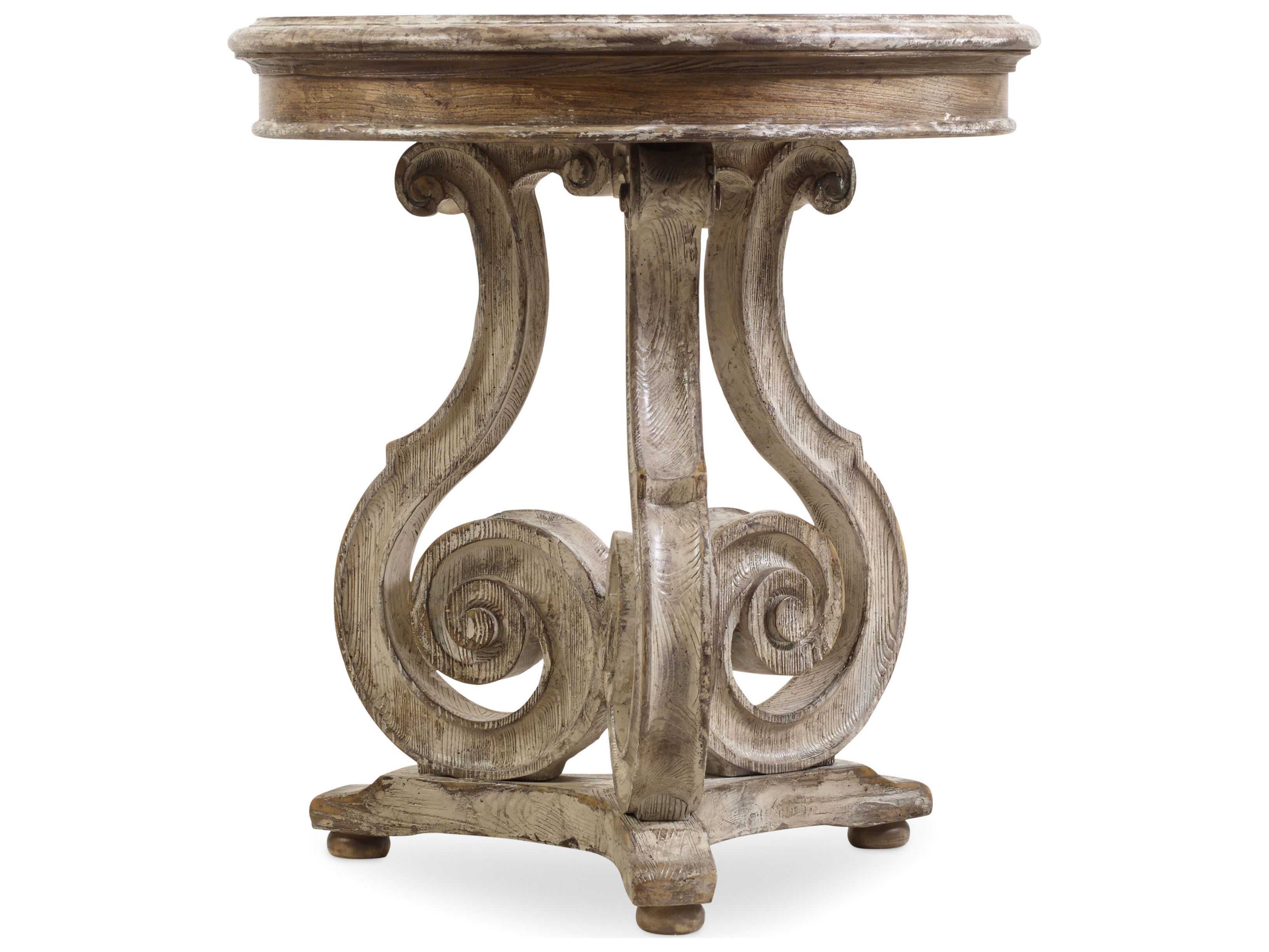 Luxe Designs Round Light Wood End Table LXD54524950198