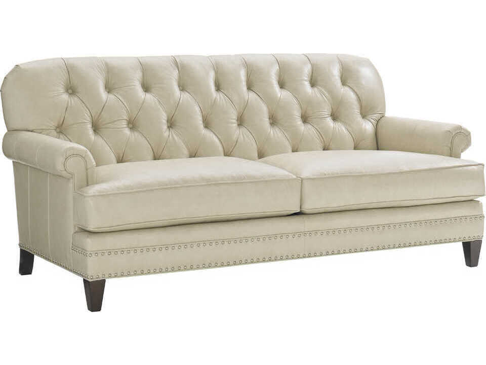 Lexington Oyster Bay 74" Arlington Leather Upholstered Loveseat