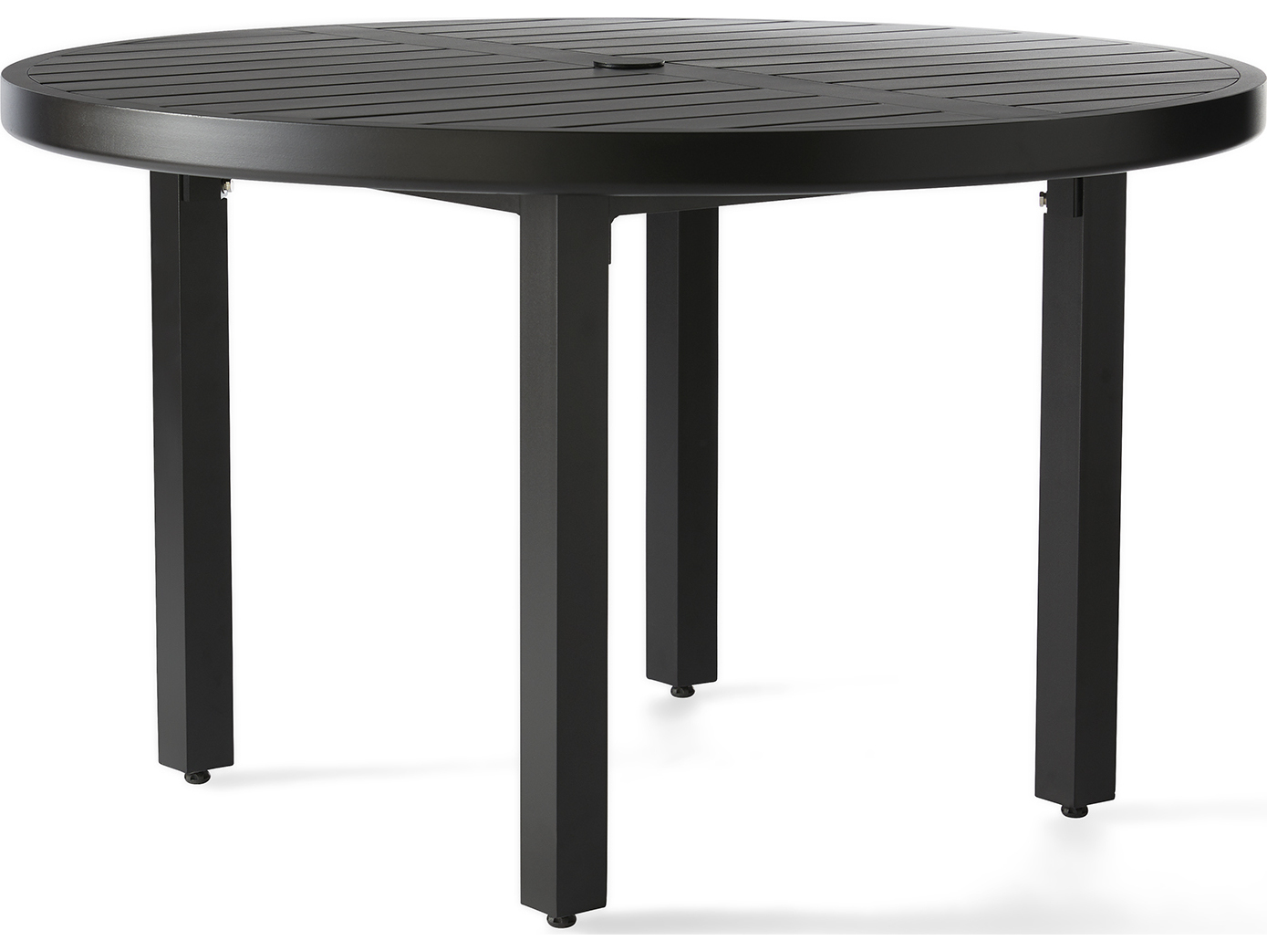 Mallin Trinidad 3000 Series Aluminum 48'' Round Slatted Top Dining
