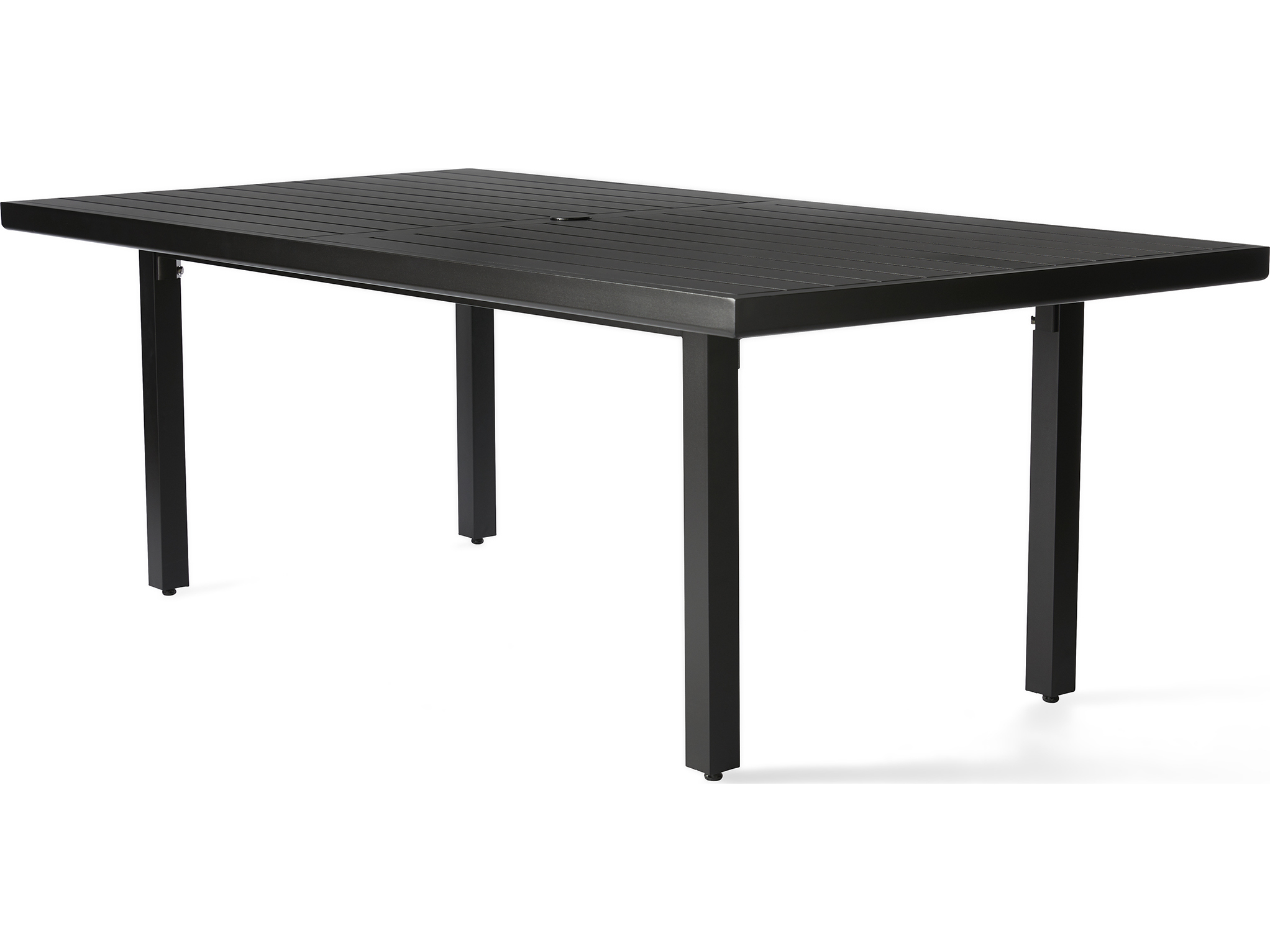 Mallin Trinidad Rectangular Slatted Top Outdoor Dining Table with