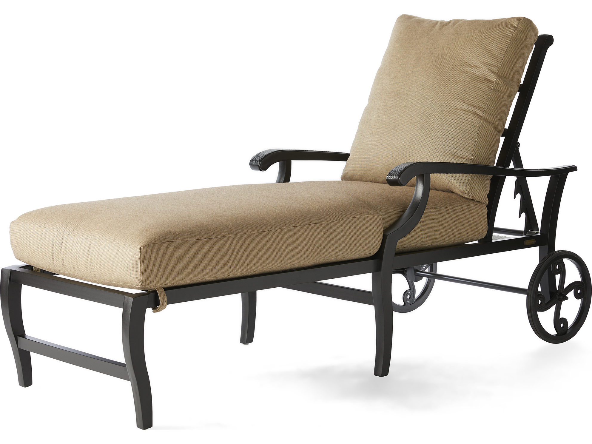 Mallin Turin Cushion Cast Aluminum Outdoor Chaise Lounge MALTX815