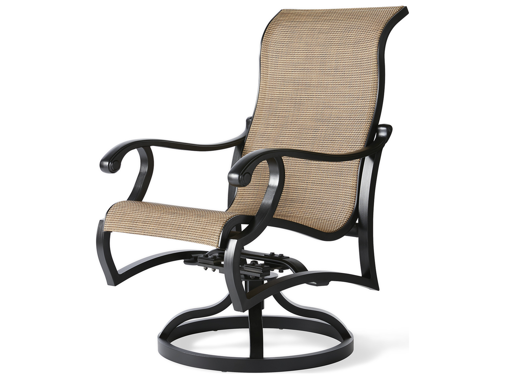 Mallin Volare Sling Cast Aluminum Outdoor Patio Dining Chair MALVO163