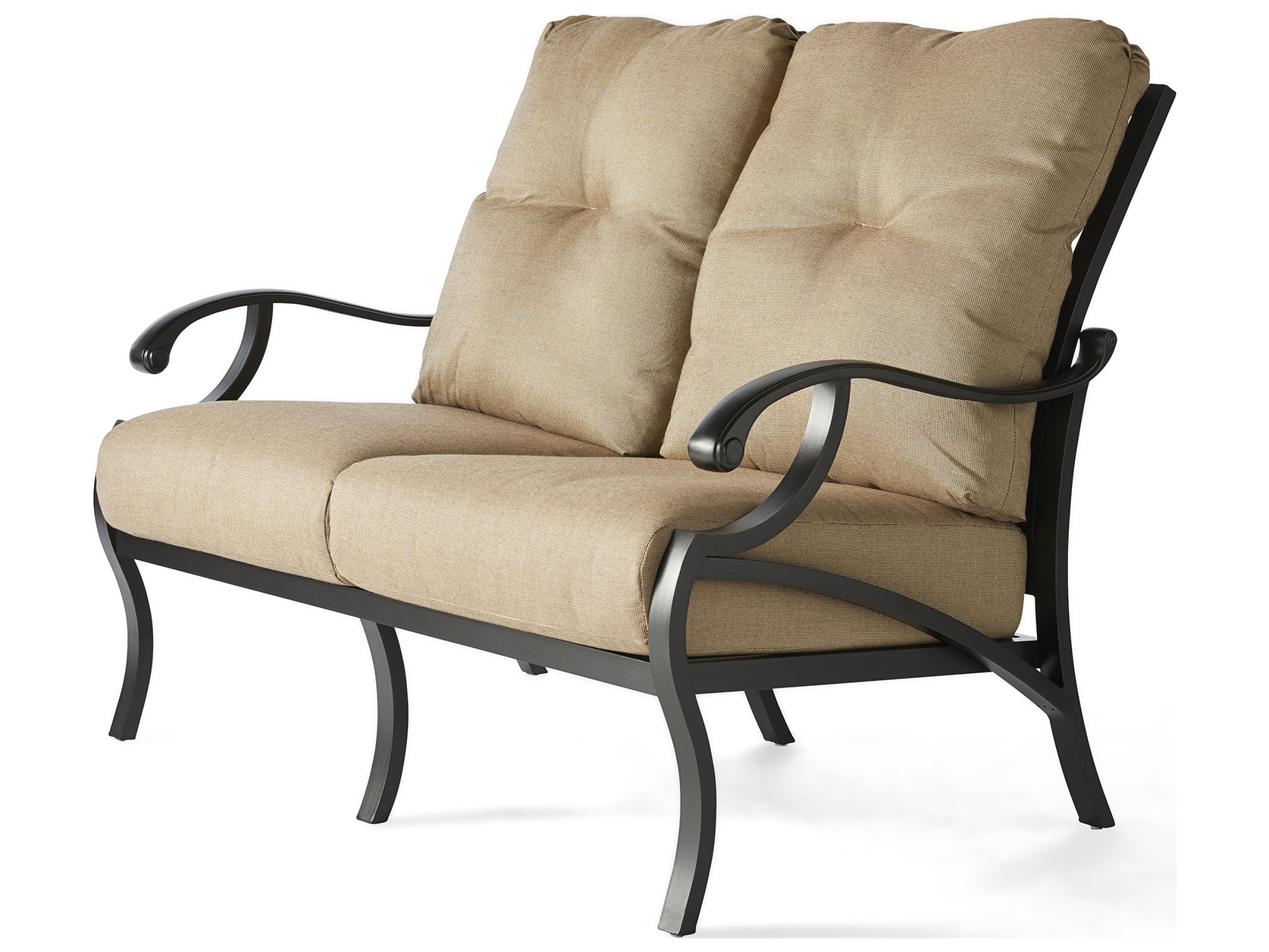 Mallin Volare Cushion Cast Aluminum Outdoor Loveseat MALVO882